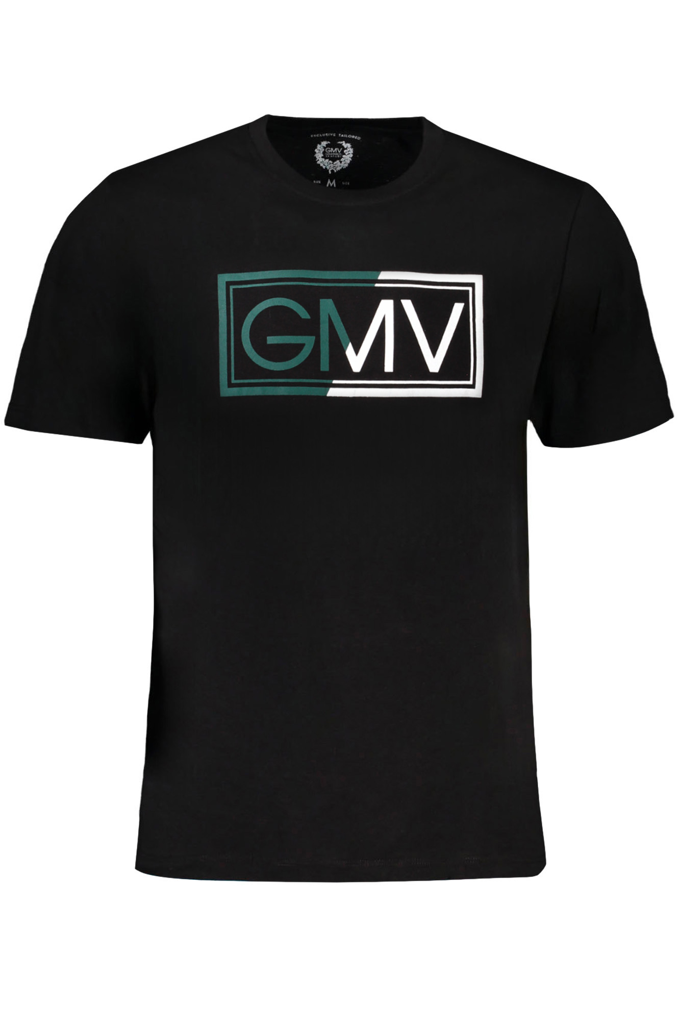 GIAN MARCO VENTURI MEN SHORT SLEEVED T-SHIRT BLACK GIAN MARCO VENTURI MEN SHORT SLEEVED T-SHIRT BLACK