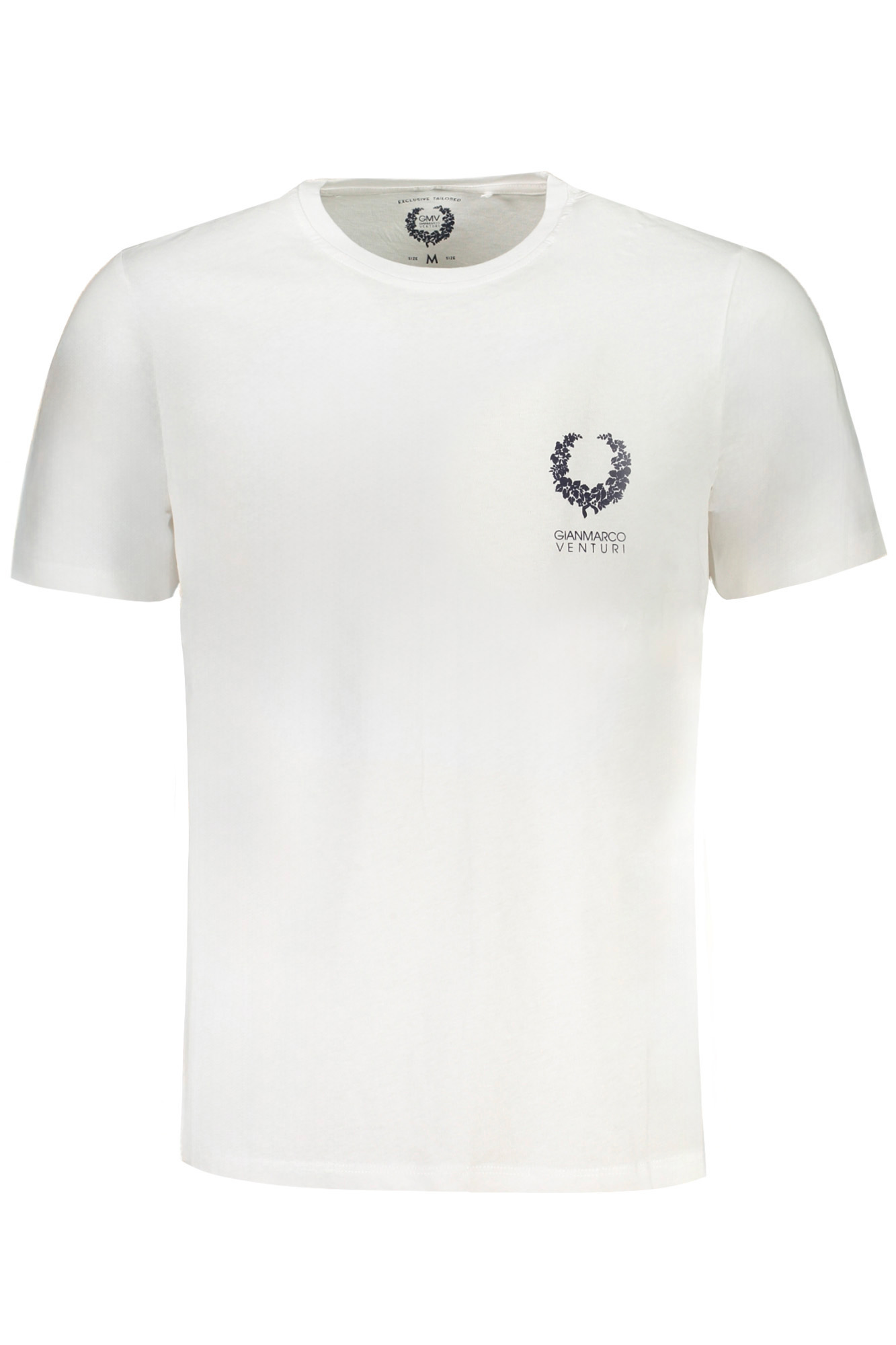 GIAN MARCO VENTURI MEN SHORT SLEEVED T-SHIRT WHITE GIAN MARCO VENTURI MEN SHORT SLEEVED T-SHIRT WHITE
