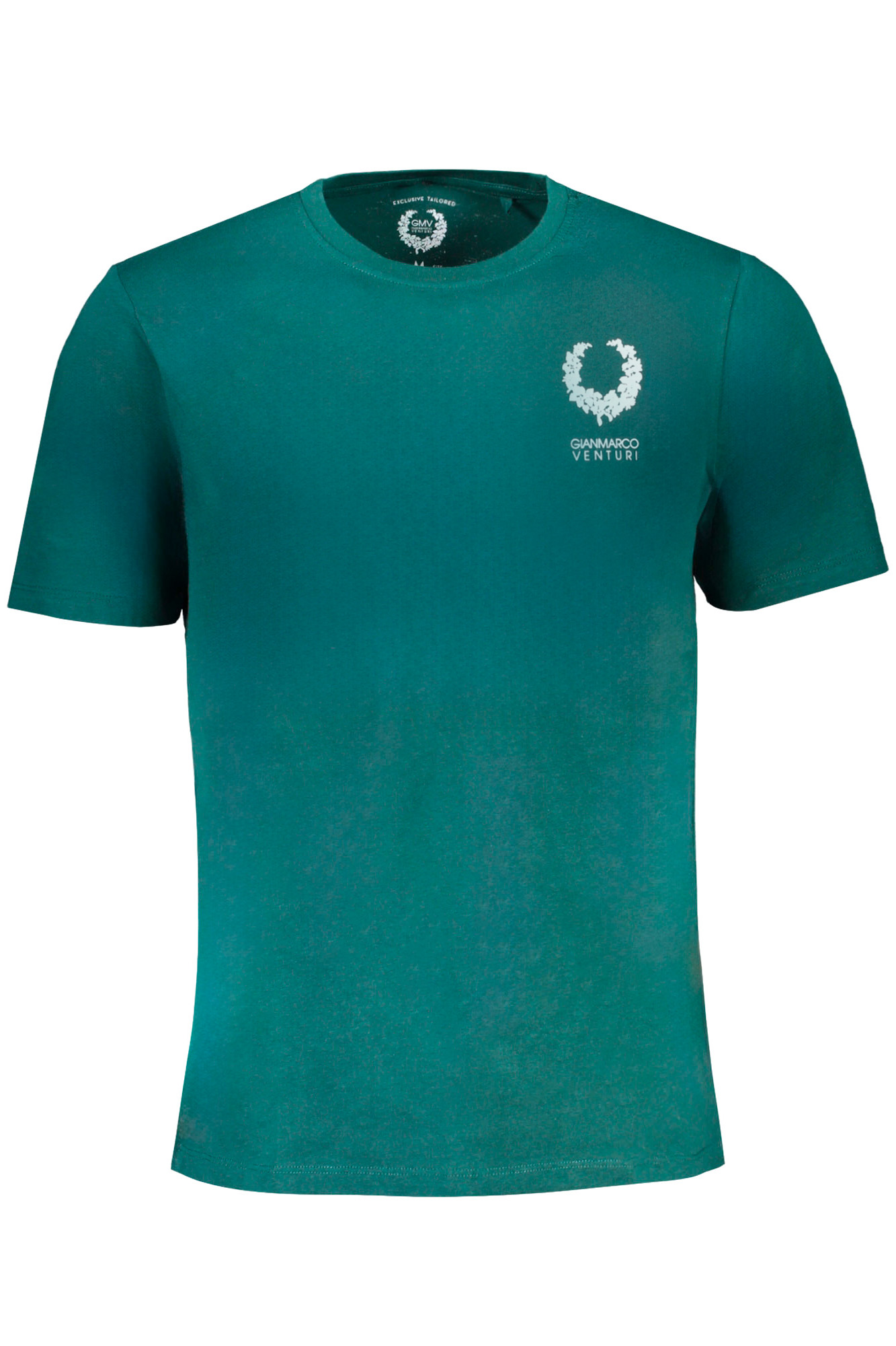 GIAN MARCO VENTURI GREEN MEN SHORT SLEEVED T-SHIRT GIAN MARCO VENTURI GREEN MEN SHORT SLEEVED T-SHIRT