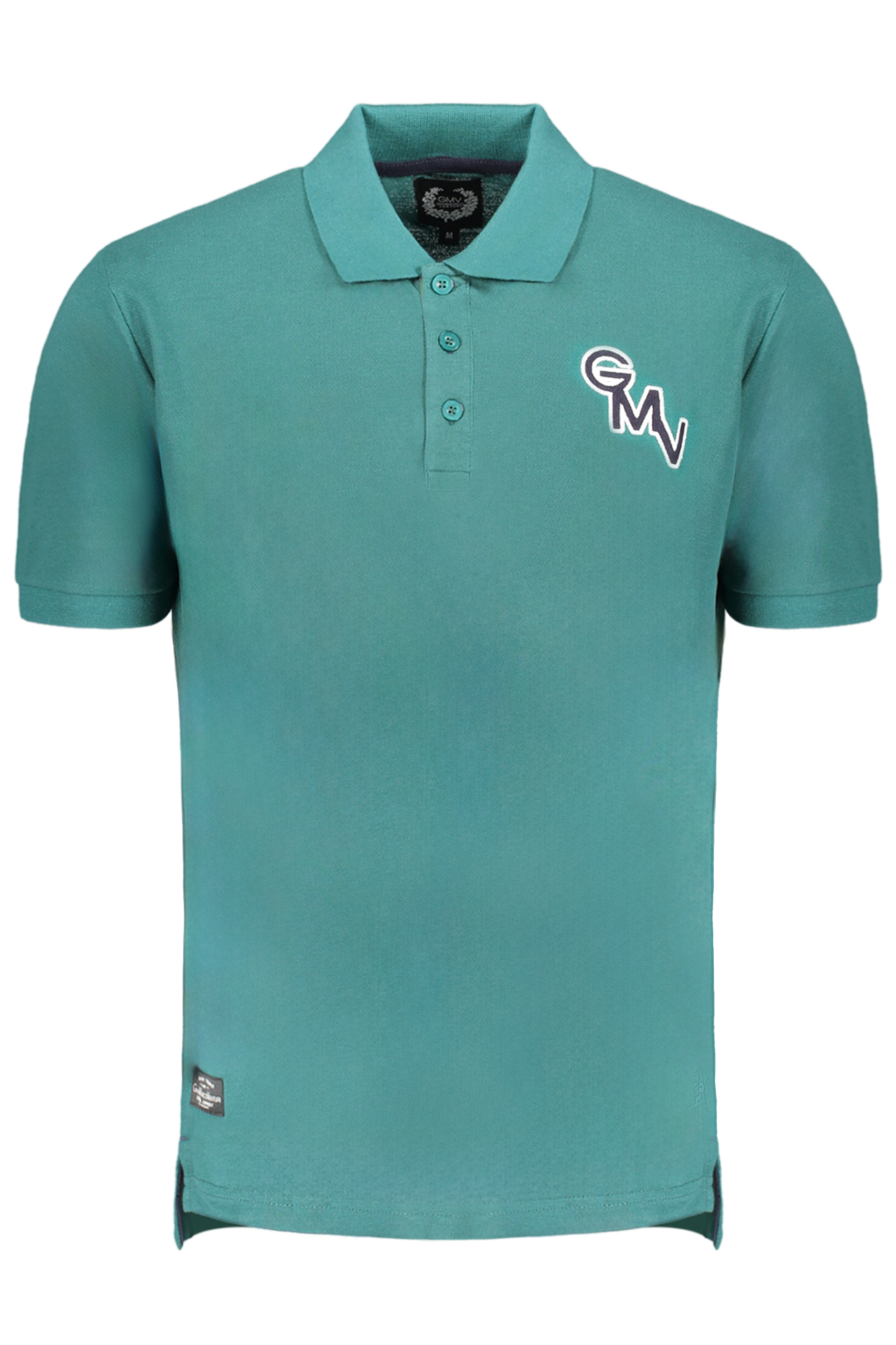 GIAN MARCO VENTURI GREEN MEN SHORT SLEEVED POLO SHIRT GIAN MARCO VENTURI GREEN MEN SHORT SLEEVED POLO SHIRT