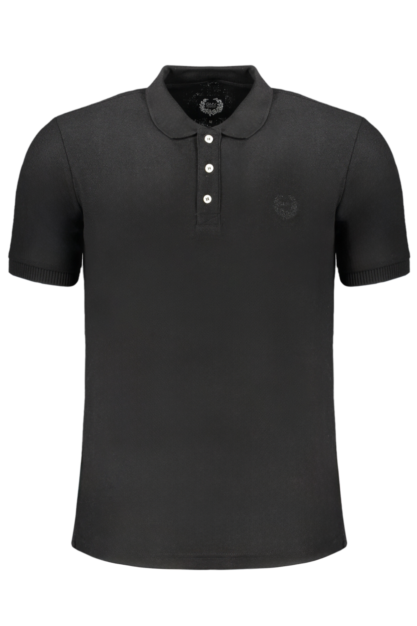 GIAN MARCO VENTURI MEN BLACK SHORT SLEEVED POLO SHIRT GIAN MARCO VENTURI MEN BLACK SHORT SLEEVED POLO SHIRT