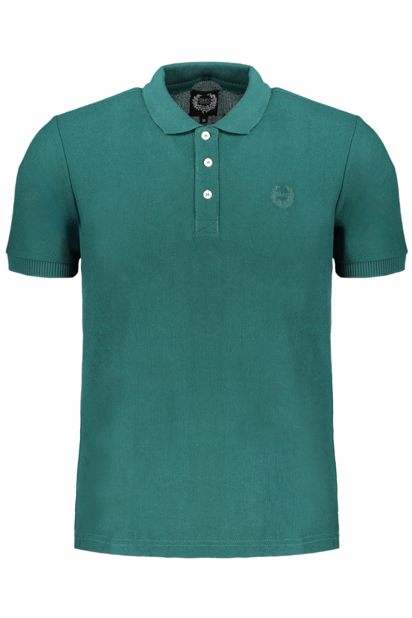 GIAN MARCO VENTURI GREEN MEN SHORT SLEEVED POLO SHIRT GIAN MARCO VENTURI GREEN MEN SHORT SLEEVED POLO SHIRT