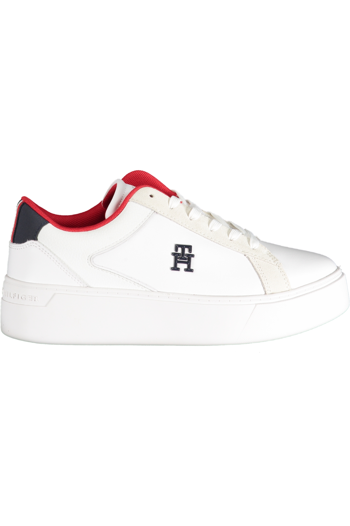 TOMMY HILFIGER WHITE WOMEN SPORTS SHOES TOMMY HILFIGER WHITE WOMEN SPORTS SHOES