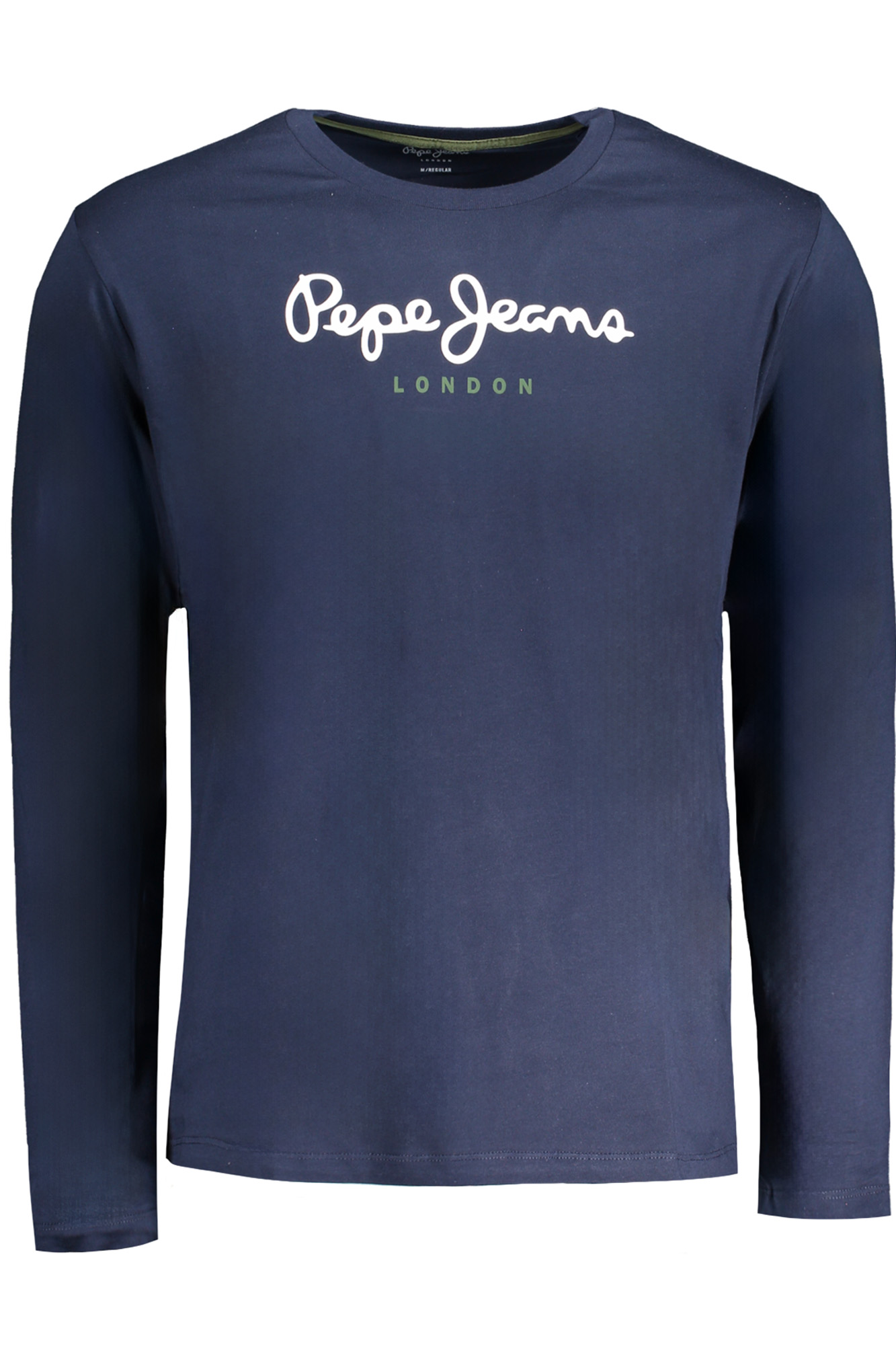 PEPE JEANS MEN LONG-SLEEVED T-SHIRT, BLUE PEPE JEANS MEN LONG-SLEEVED T-SHIRT, BLUE