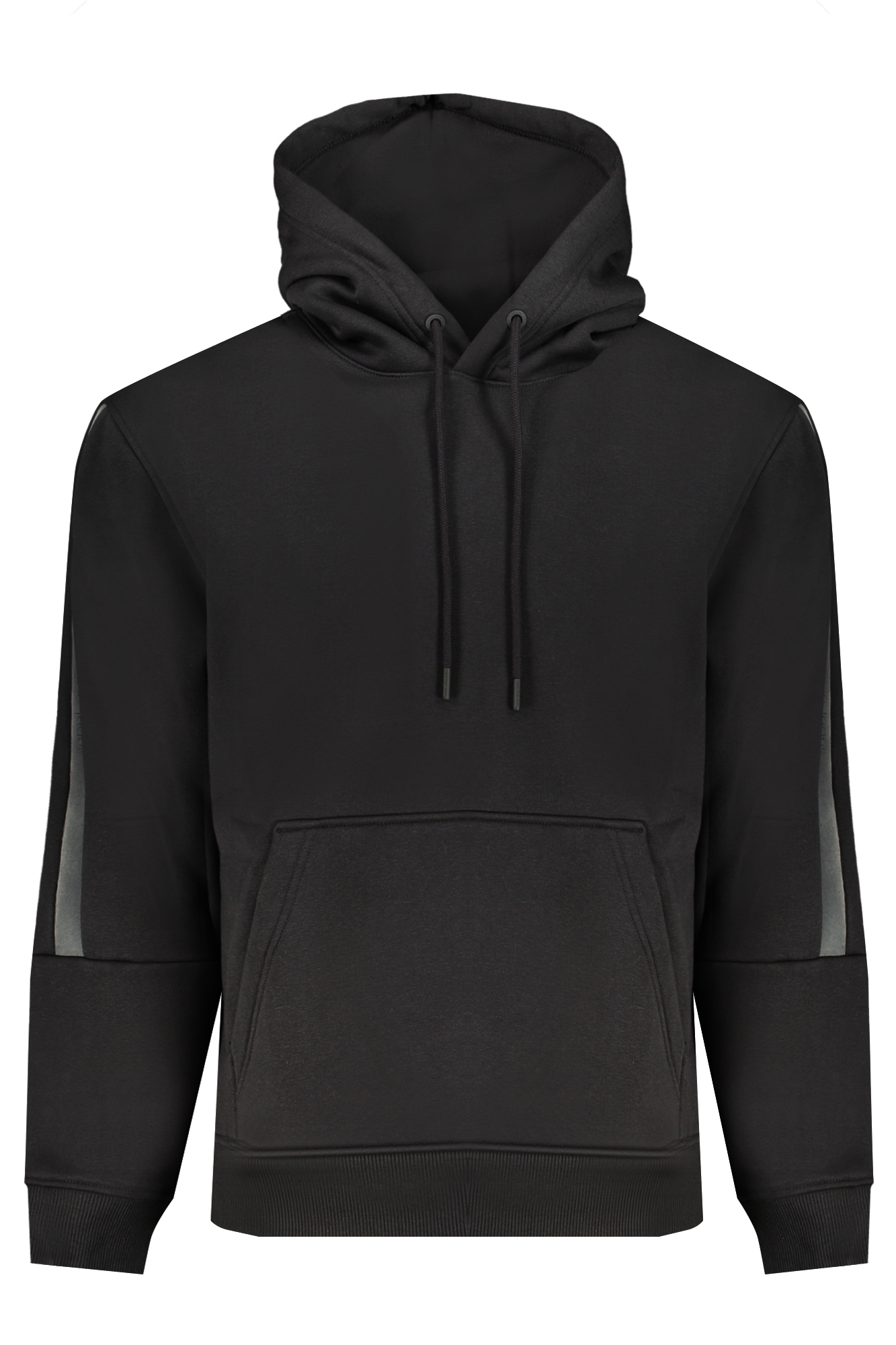 CALVIN KLEIN MEN BLACK ZIPLESS SWEATSHIRT