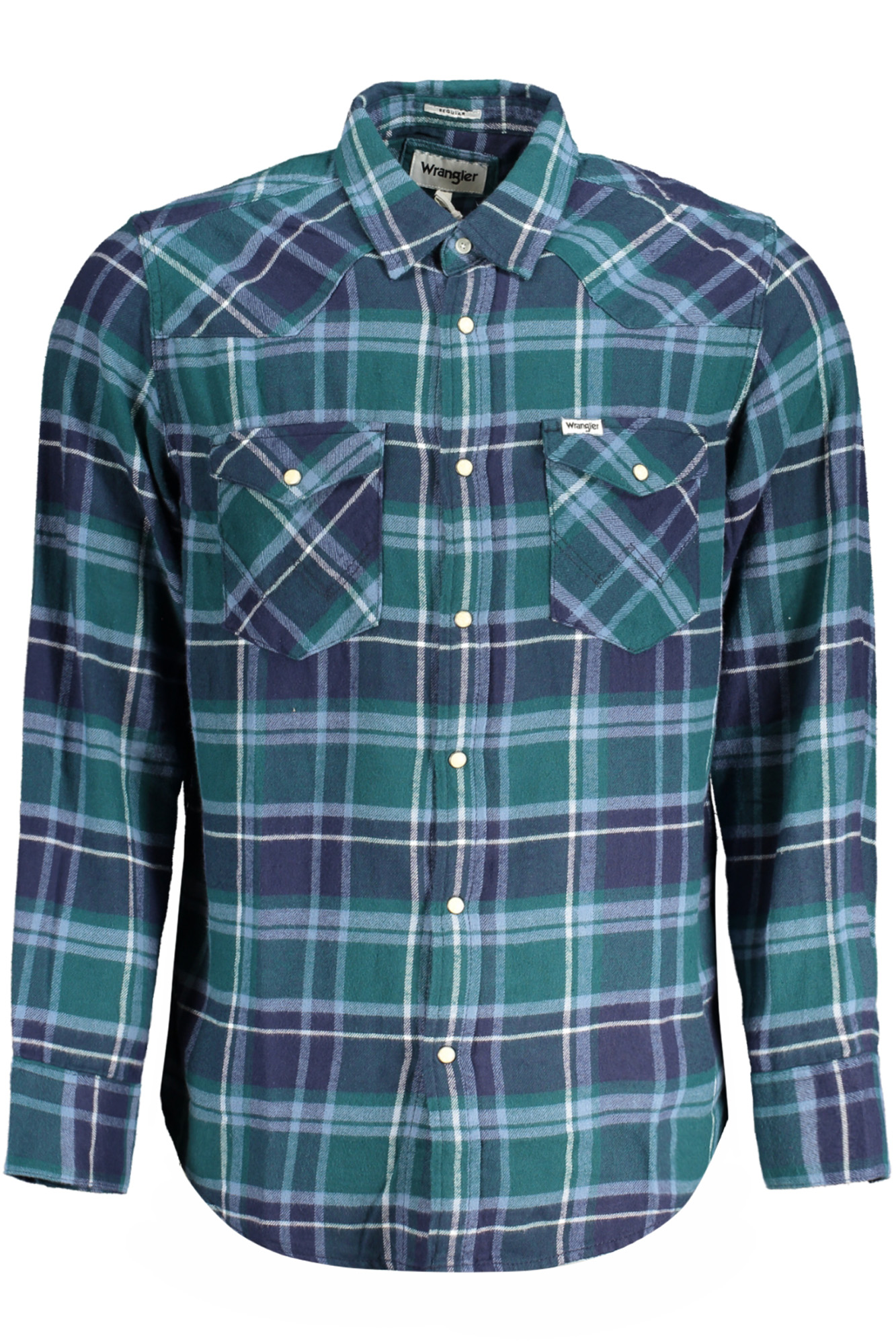 WRANGLER LONG SLEEVE SHIRT MEN GREEN WRANGLER LONG SLEEVE SHIRT MEN GREEN
