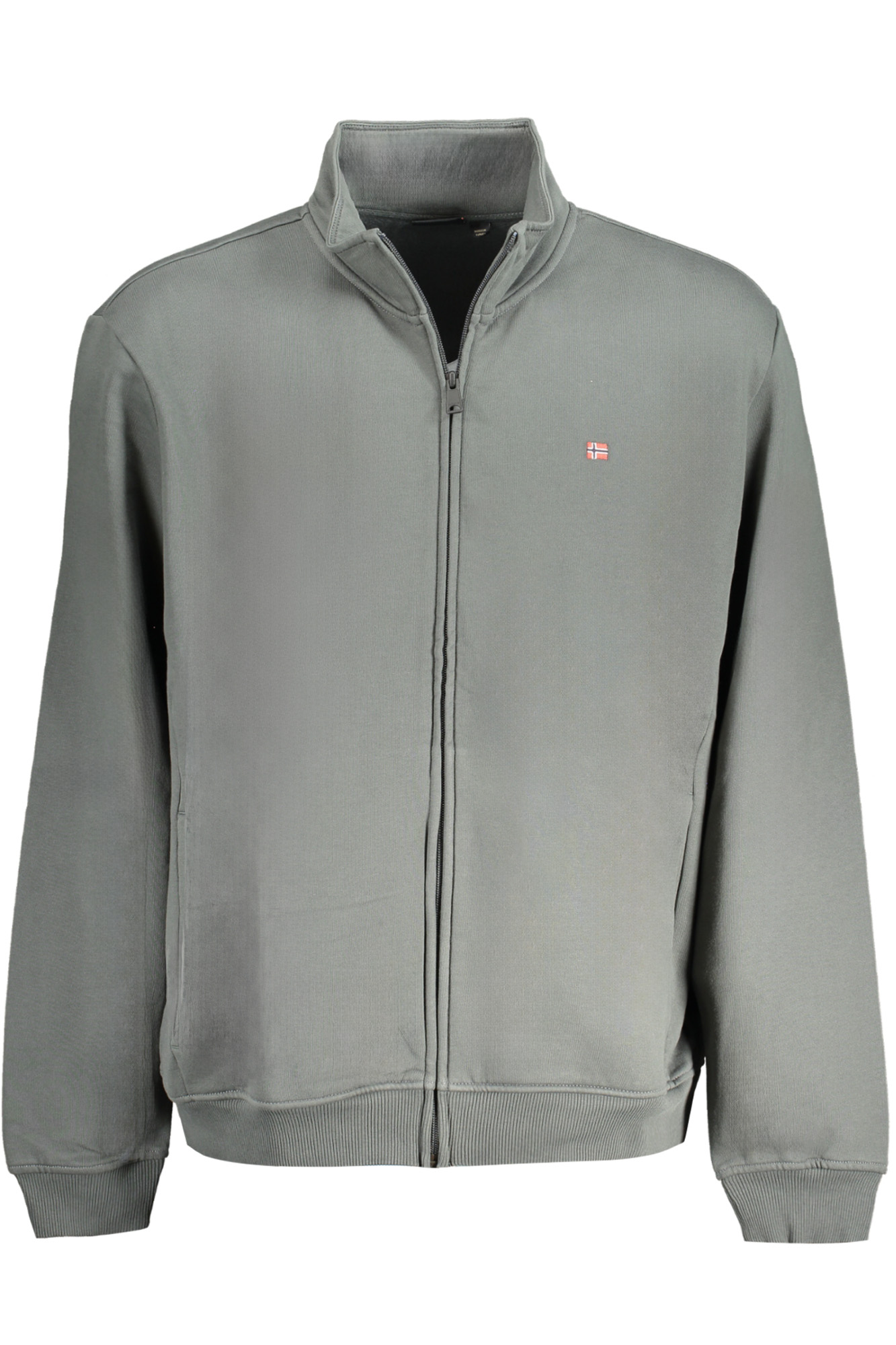 NAPAPIJRI MEN ZIP-UP SWEATSHIRT GREEN NAPAPIJRI MEN ZIP-UP SWEATSHIRT GREEN