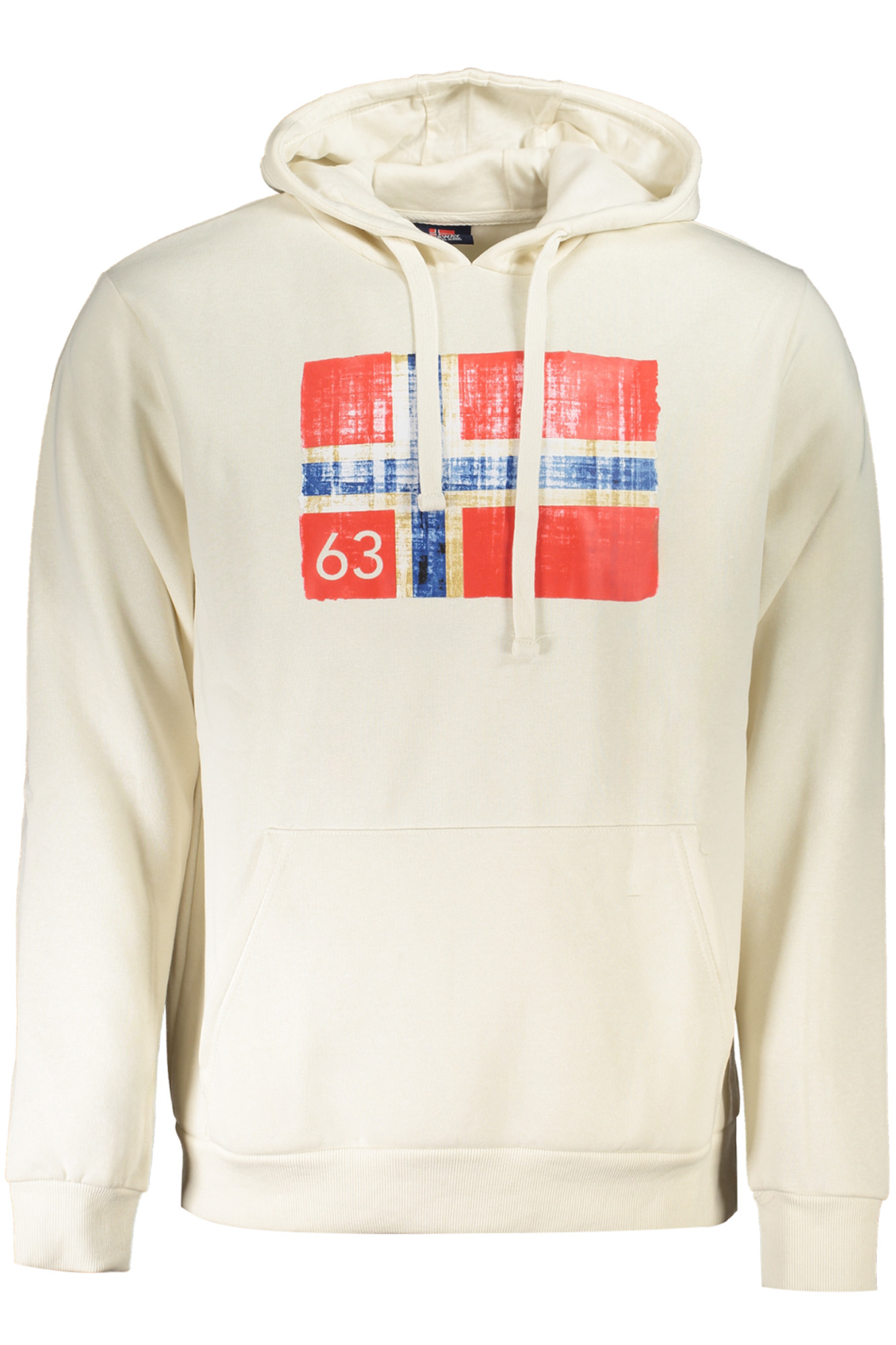 NORWAY 1963 MEN WHITE ZIP-UP SWEATSHIRT NORWAY 1963 MEN WHITE ZIP-UP SWEATSHIRT
