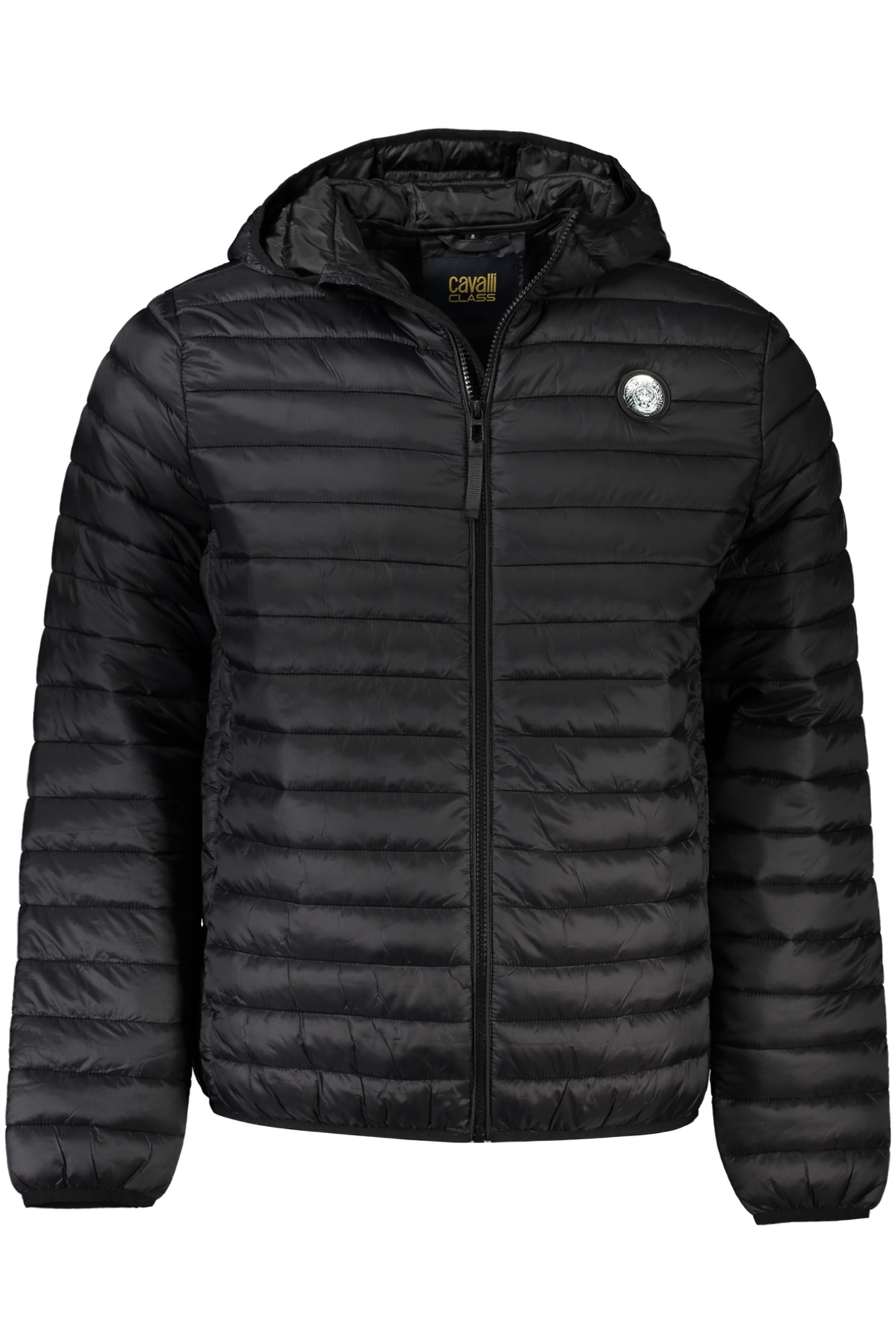 CAVALLI CLASS MEN BLACK JACKET CAVALLI CLASS MEN BLACK JACKET