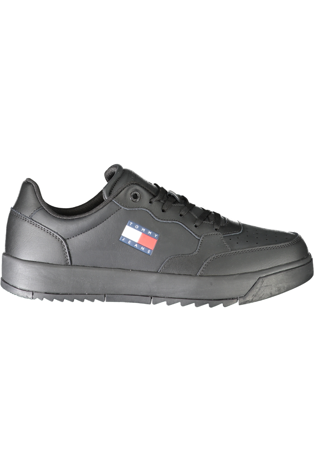 TOMMY HILFIGER MEN SPORTS SHOES BLACK TOMMY HILFIGER MEN SPORTS SHOES BLACK