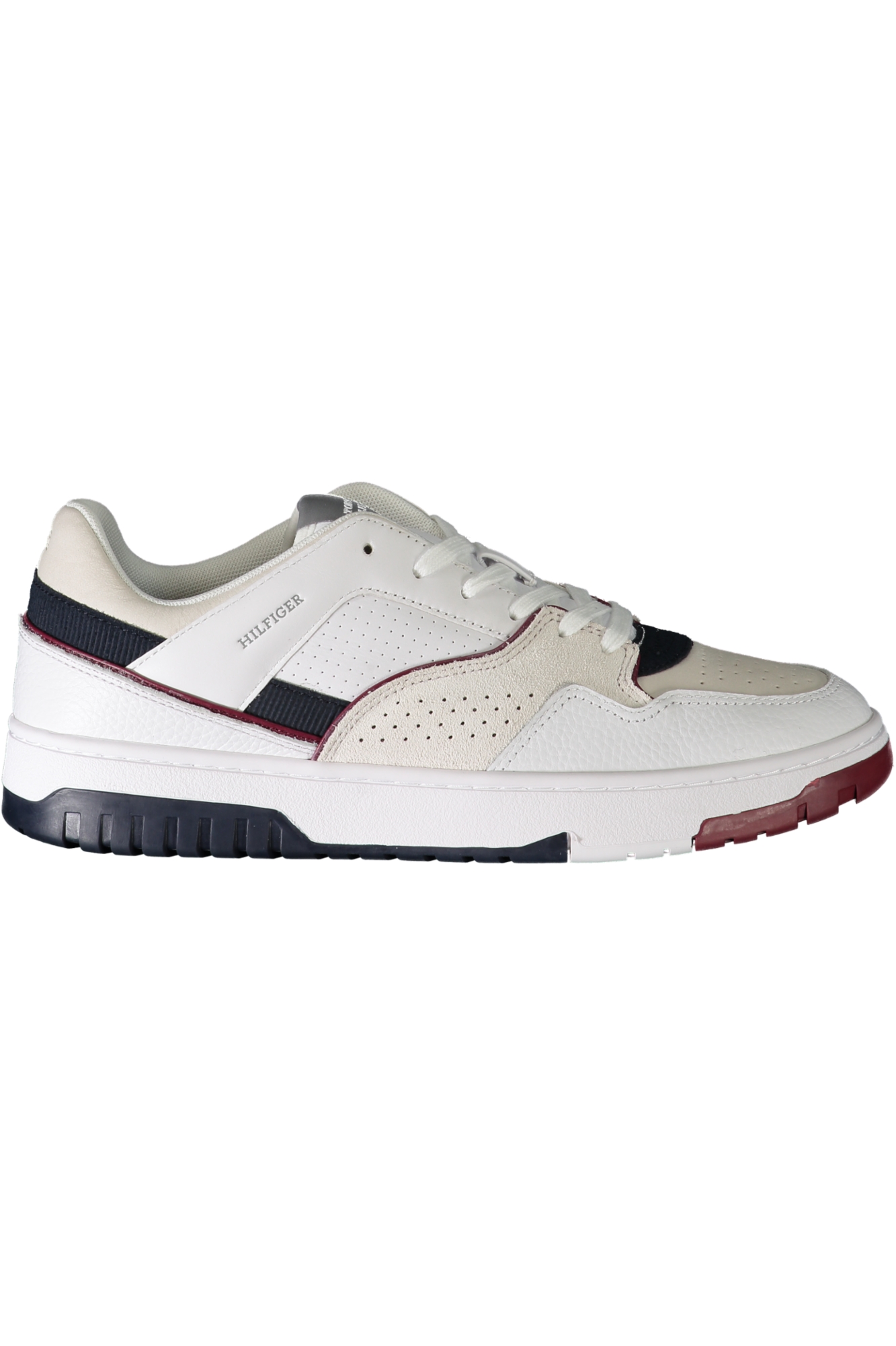 TOMMY HILFIGER MEN SPORTS SHOES WHITE TOMMY HILFIGER MEN SPORTS SHOES WHITE