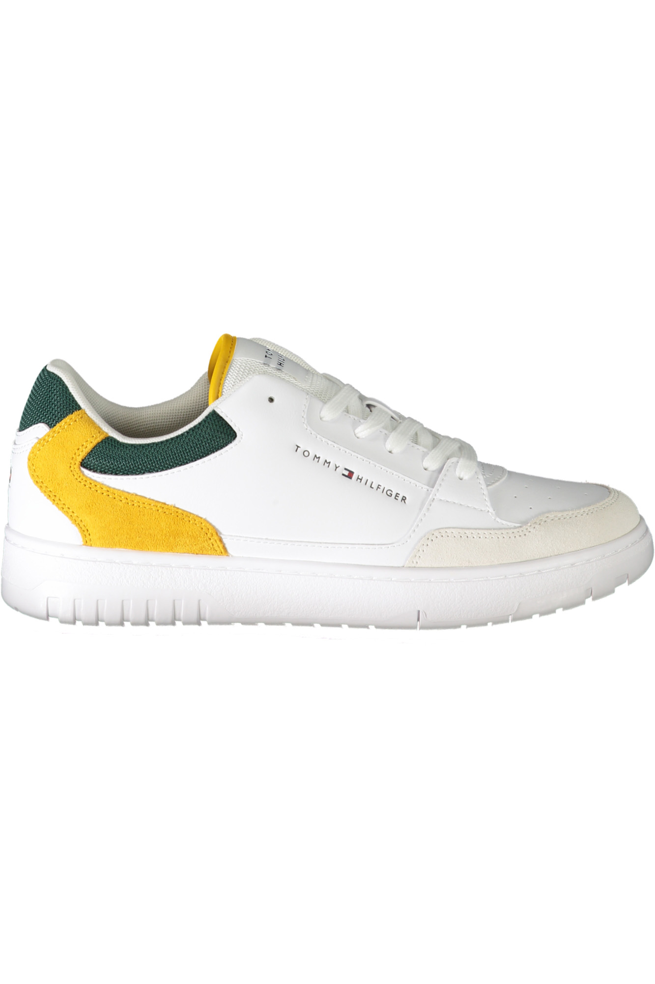 TOMMY HILFIGER MEN SPORTS SHOES WHITE TOMMY HILFIGER MEN SPORTS SHOES WHITE