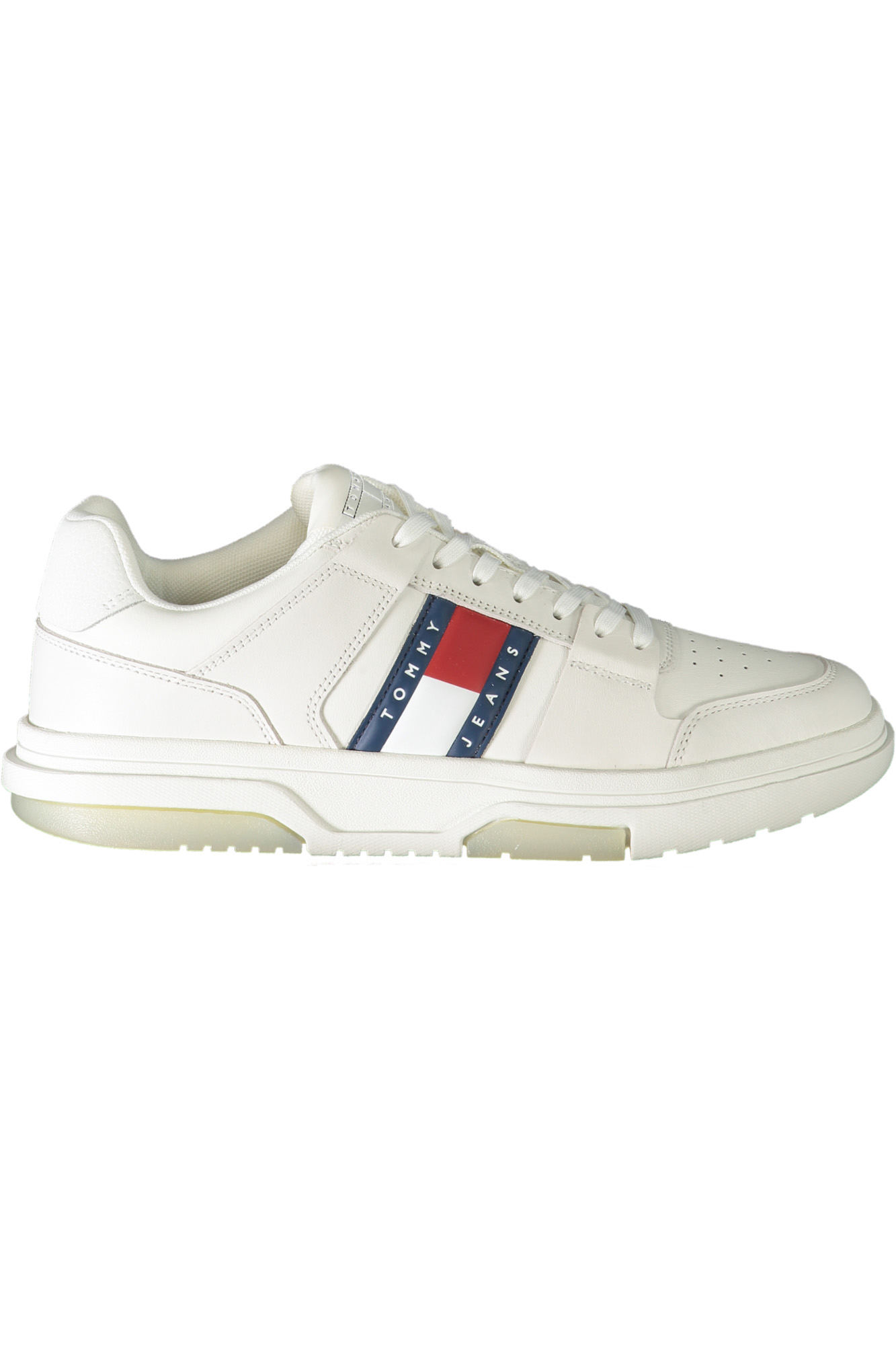 TOMMY HILFIGER MEN SPORTS SHOES WHITE TOMMY HILFIGER MEN SPORTS SHOES WHITE