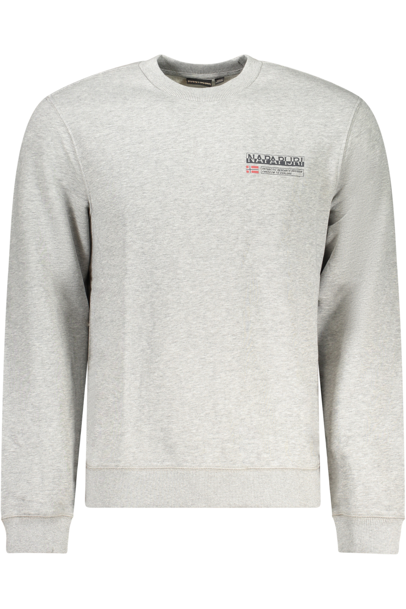 NAPAPIJRI MEN ZIP-FREE SWEATSHIRT GREY NAPAPIJRI MEN ZIP-FREE SWEATSHIRT GREY