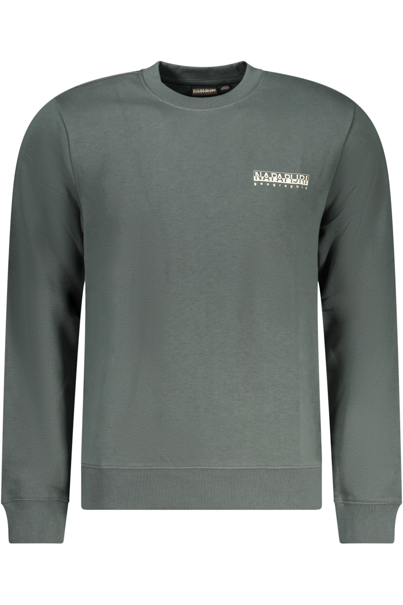 NAPAPIJRI SWEATSHIRT WITHOUT ZIP MEN GREEN NAPAPIJRI SWEATSHIRT WITHOUT ZIP MEN GREEN