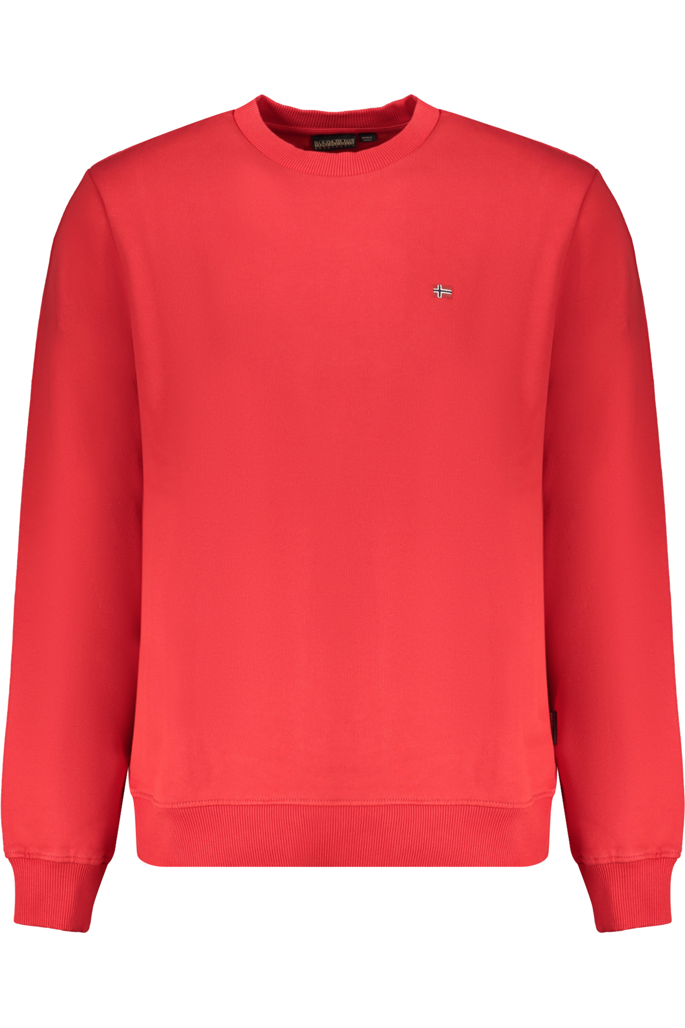 NAPAPIJRI RED MEN ZIP-LESS SWEATSHIRT