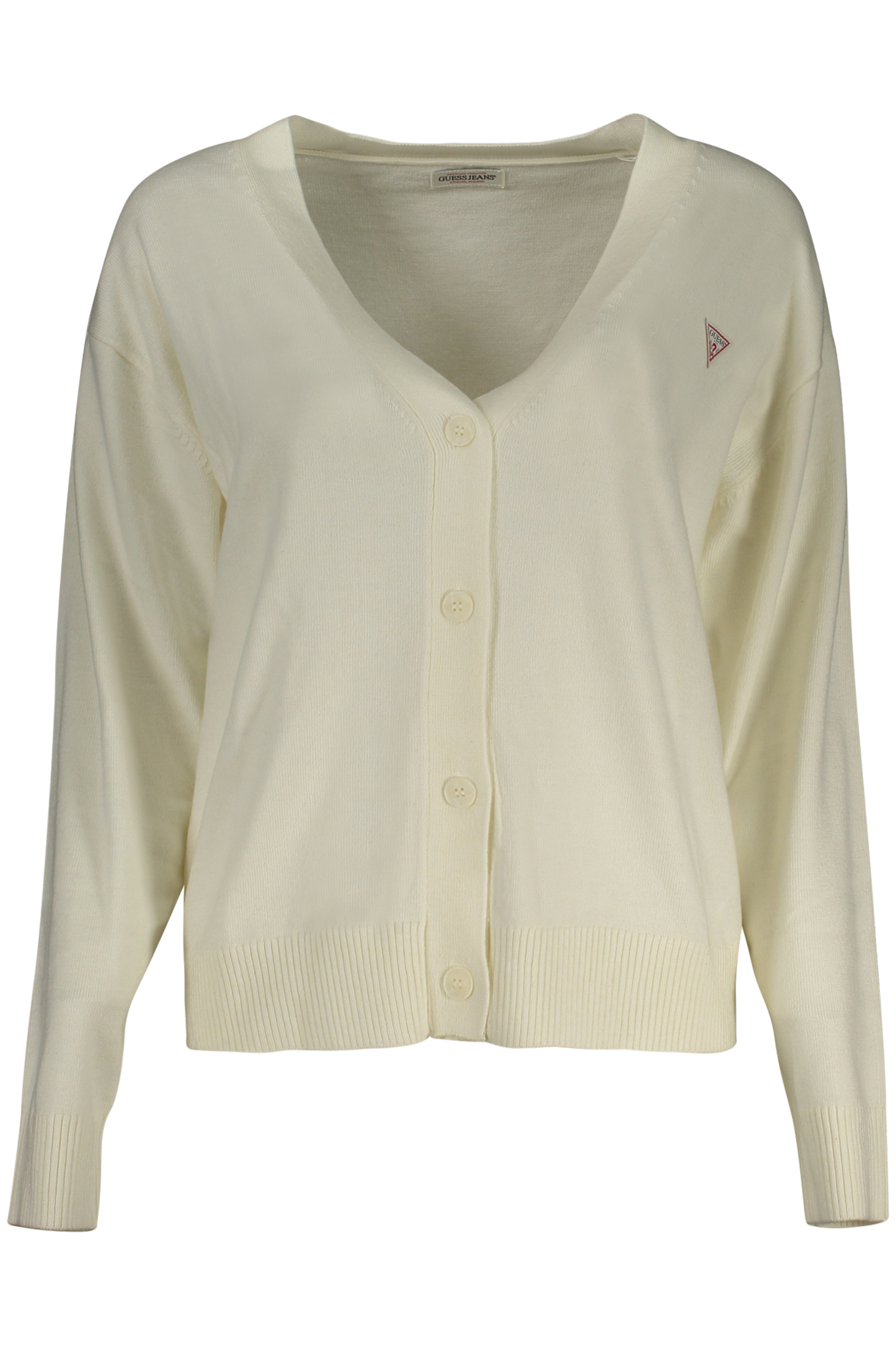 GUESS JEANS WOMEN CARDIGAN WHITE GUESS JEANS WOMEN CARDIGAN WHITE