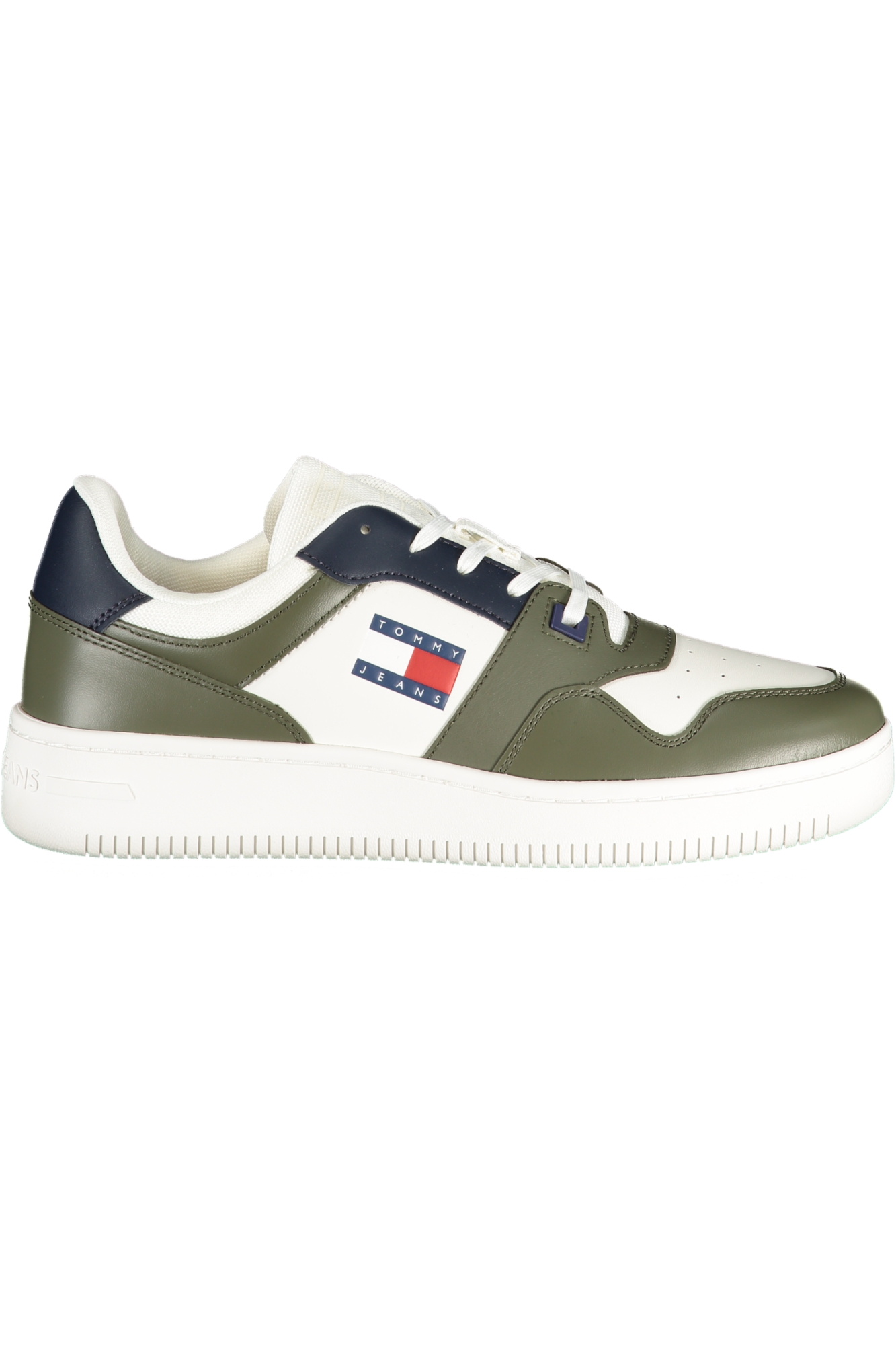 TOMMY HILFIGER MEN SPORTS SHOES GREEN TOMMY HILFIGER MEN SPORTS SHOES GREEN