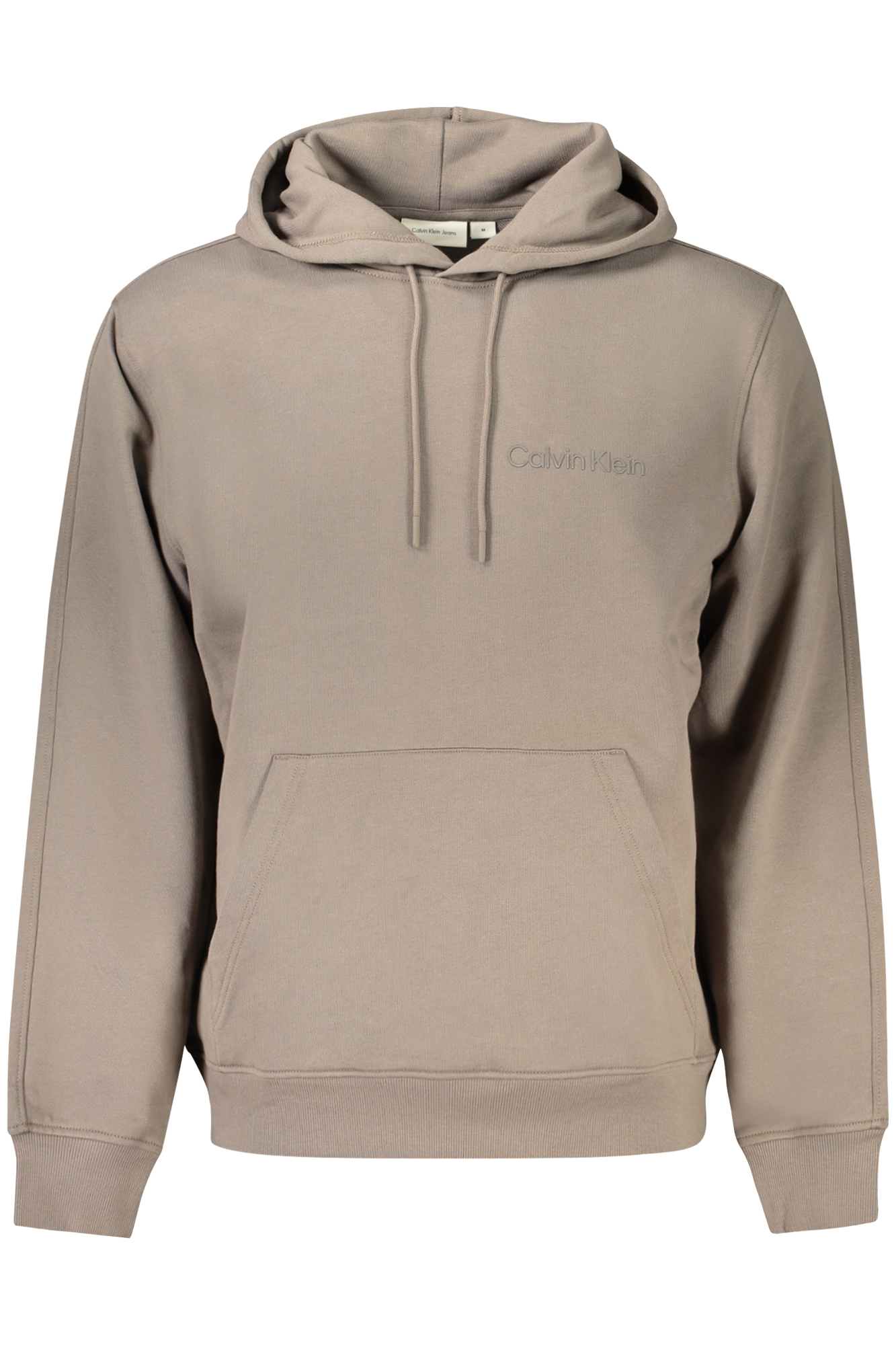 CALVIN KLEIN MEN BROWN ZIP-UP SWEATSHIRT CALVIN KLEIN MEN BROWN ZIP-UP SWEATSHIRT