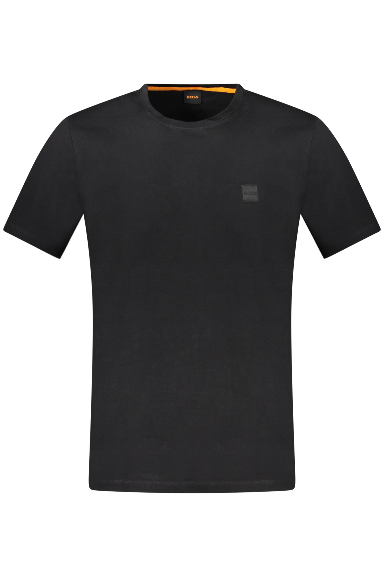 HUGO BOSS MEN SHORT SLEEVE T-SHIRT BLACK HUGO BOSS MEN SHORT SLEEVE T-SHIRT BLACK