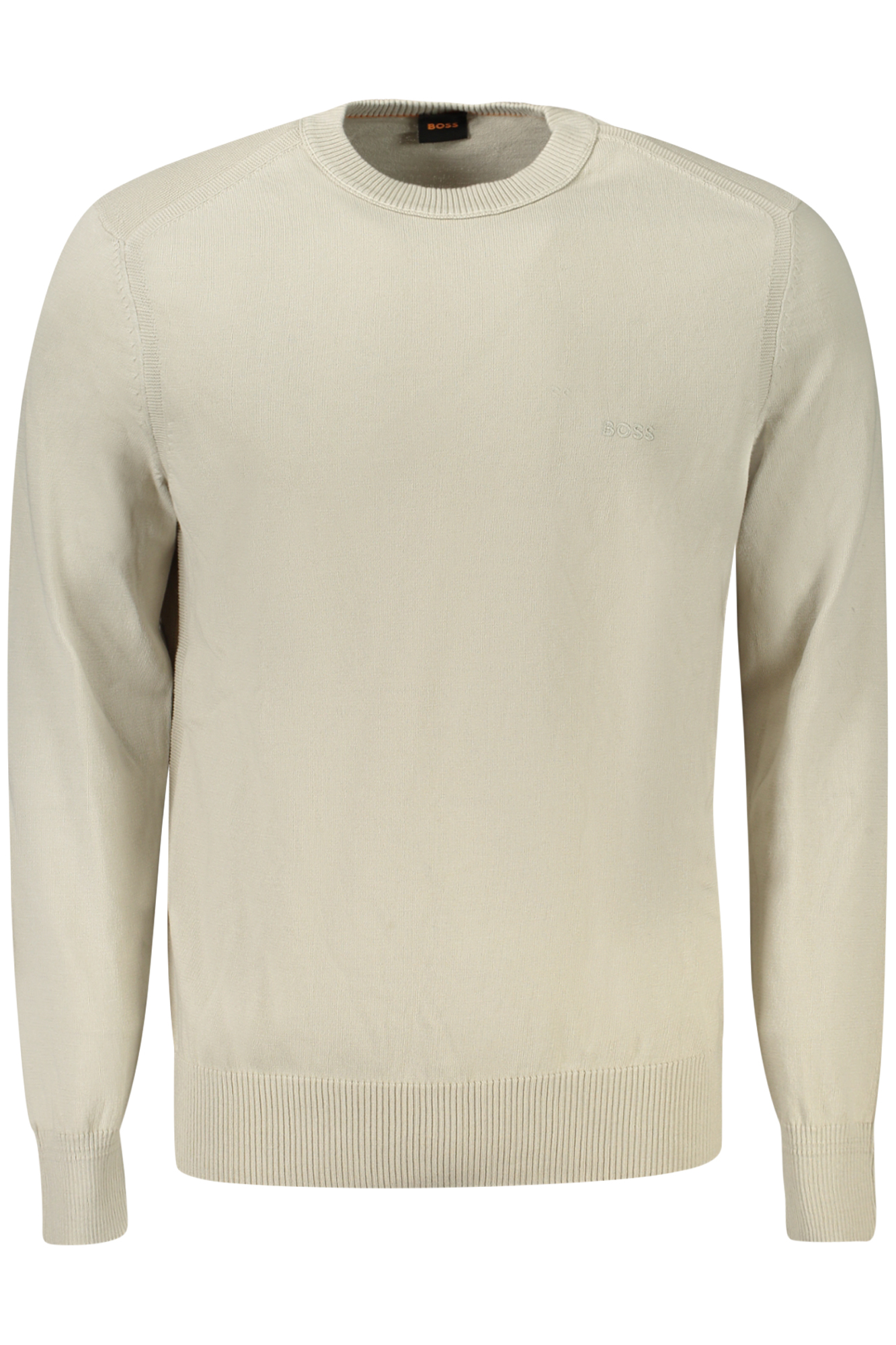 HUGO BOSS MEN SWEATER BEIGE HUGO BOSS MEN SWEATER BEIGE