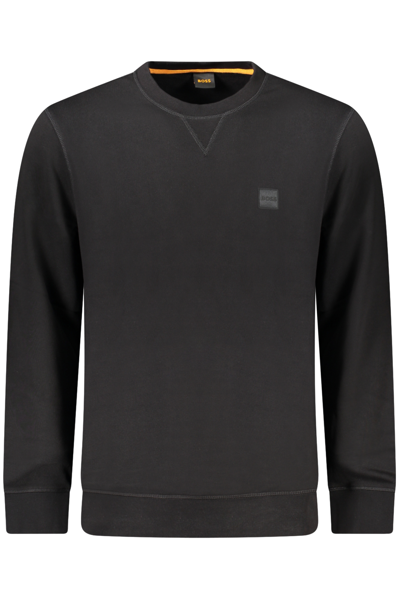HUGO BOSS MEN BLACK ZIP-UP SWEATSHIRT