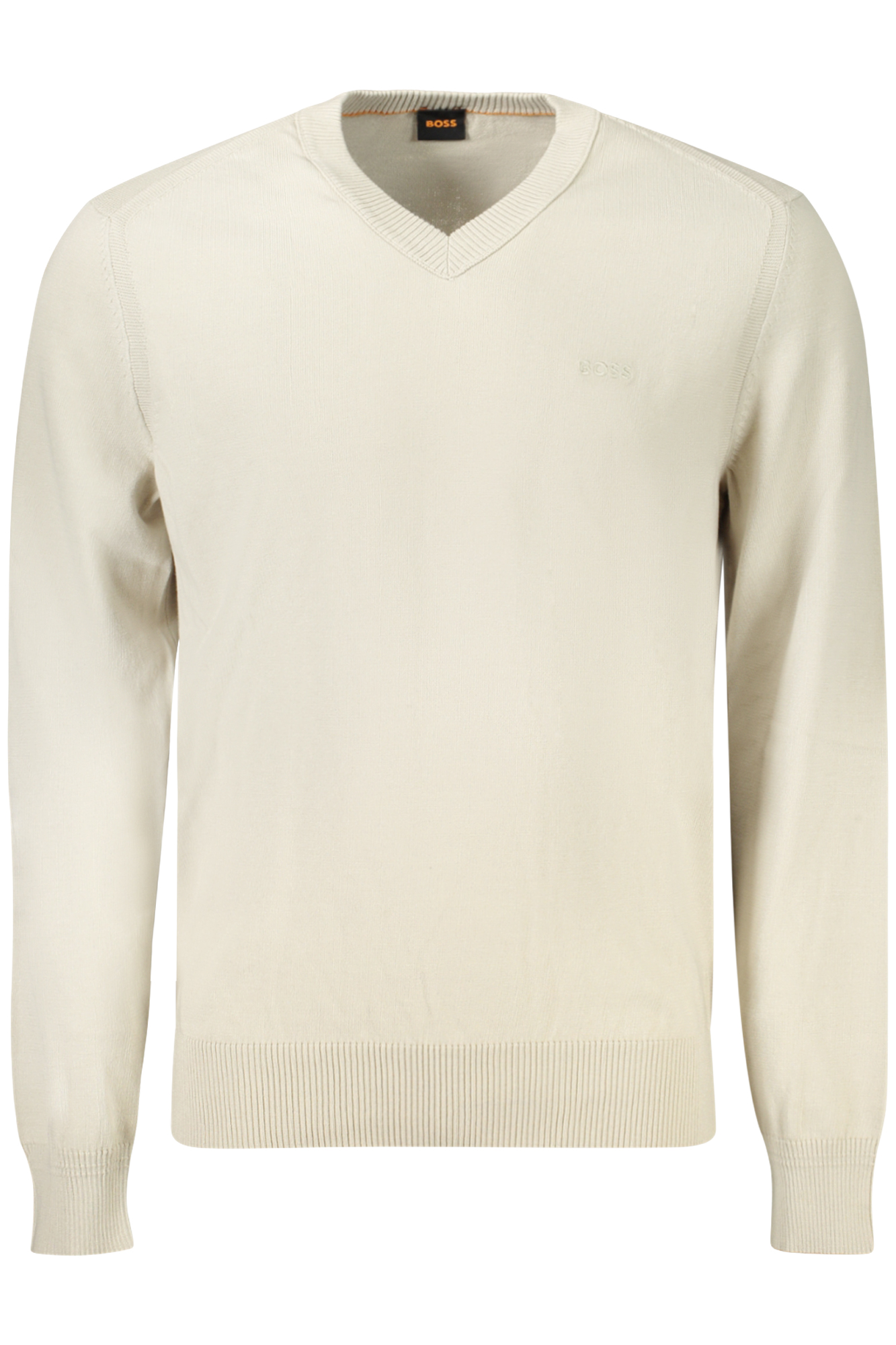HUGO BOSS MEN SWEATER BEIGE HUGO BOSS MEN SWEATER BEIGE