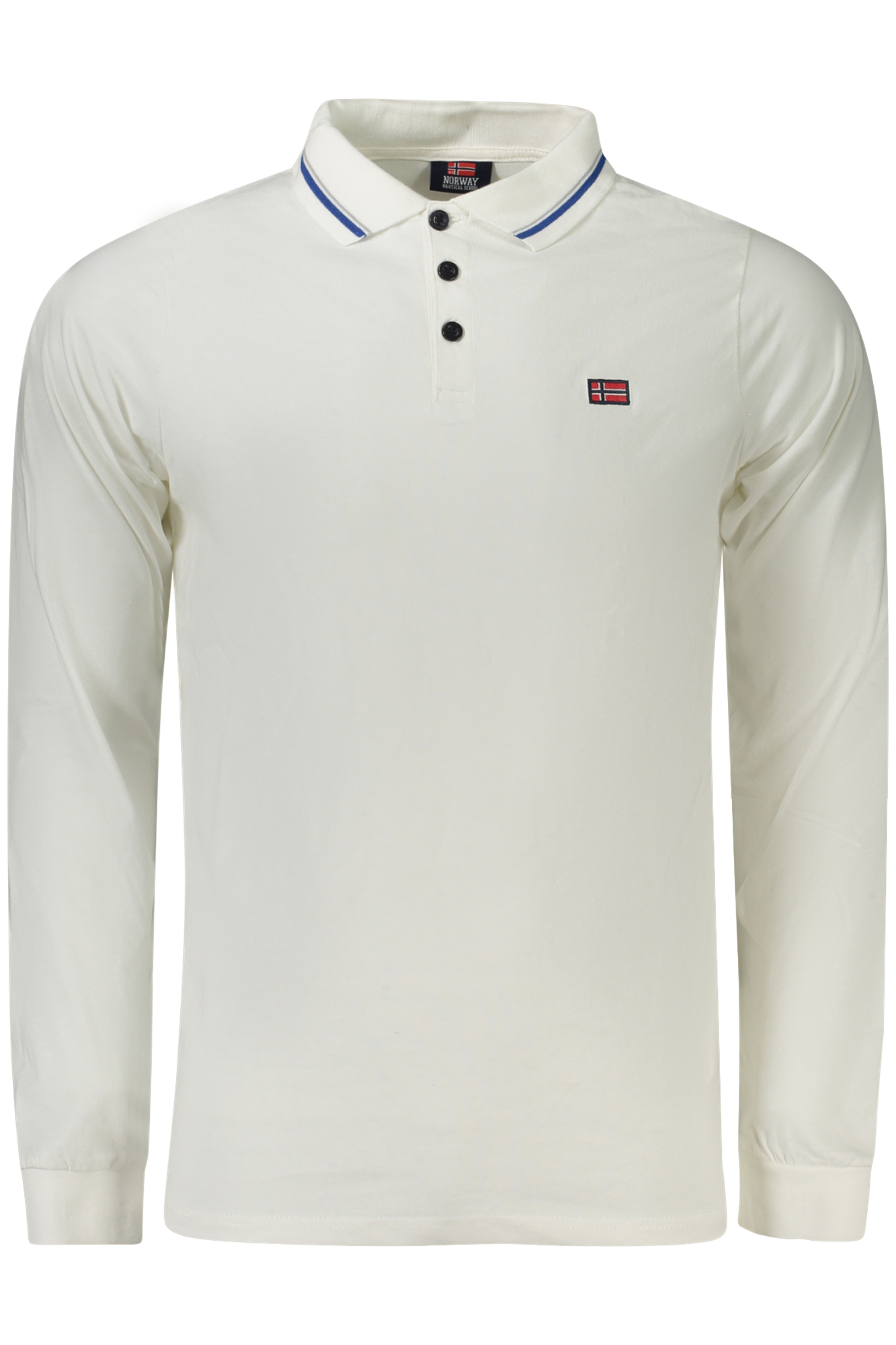 NORWAY 1963 LONG SLEEVE POLO MEN WHITE NORWAY 1963 LONG SLEEVE POLO MEN WHITE