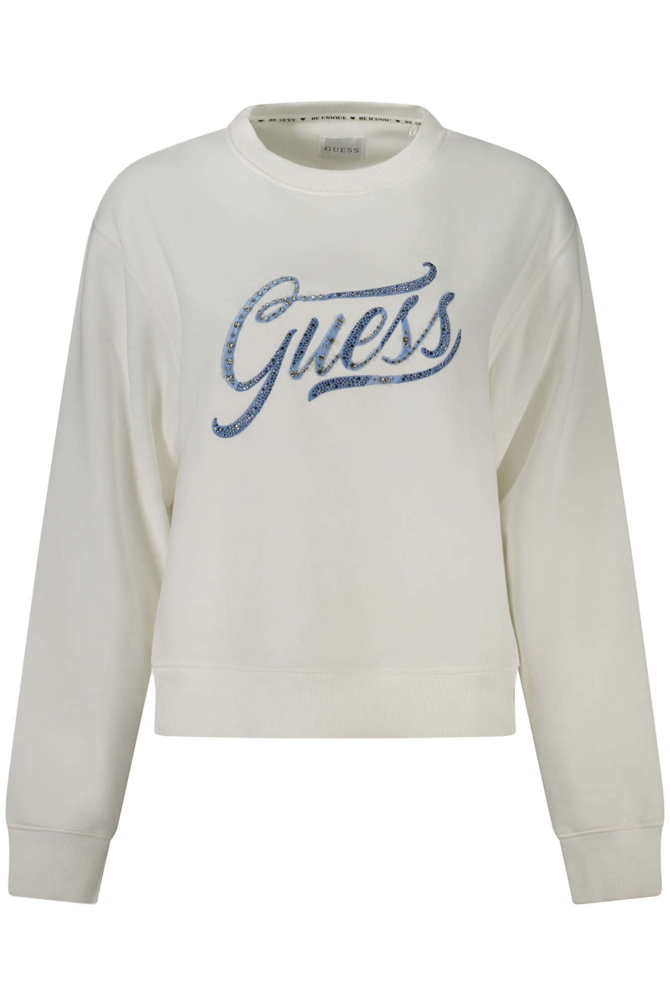 GUESS JEANS SWEATSHIRT WITHOUT ZIP WOMEN WHITE GUESS JEANS SWEATSHIRT WITHOUT ZIP WOMEN WHITE