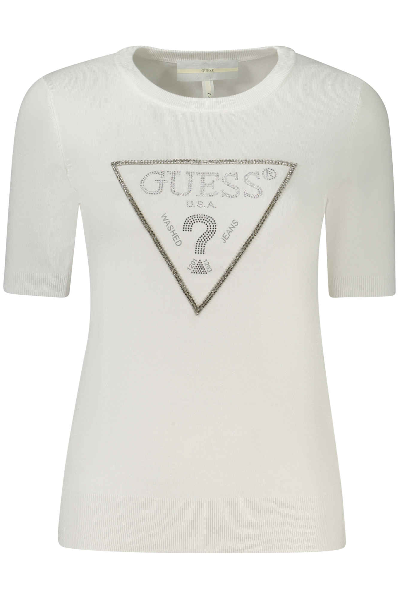 GUESS JEANS WOMEN WHITE SWEATER GUESS JEANS WOMEN WHITE SWEATER