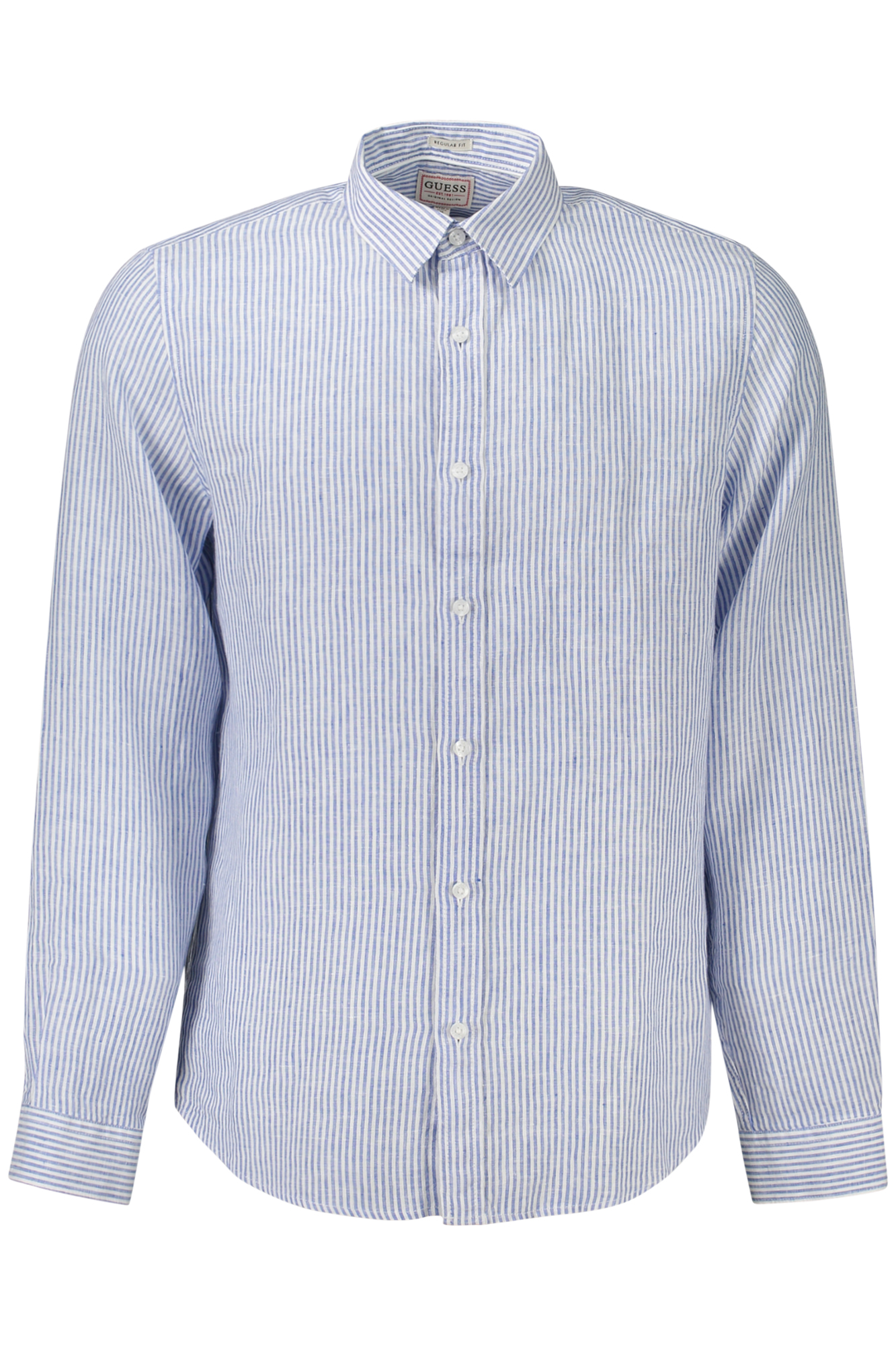 GUESS JEANS LONG SLEEVE SHIRT MEN BLUE GUESS JEANS LONG SLEEVE SHIRT MEN BLUE