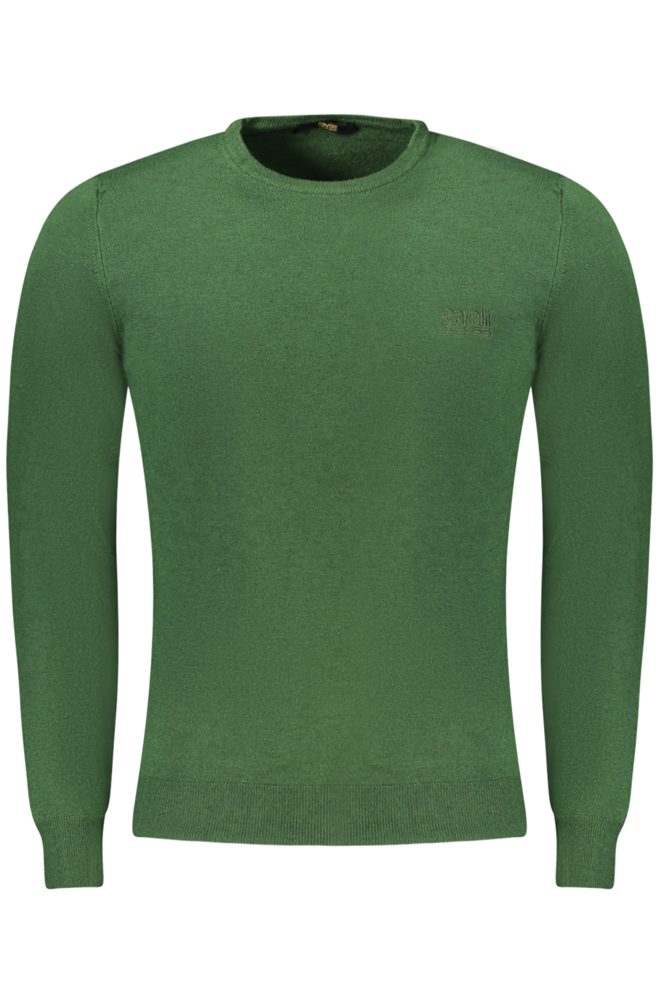 CAVALLI CLASS GREEN MEN SWEATER CAVALLI CLASS GREEN MEN SWEATER