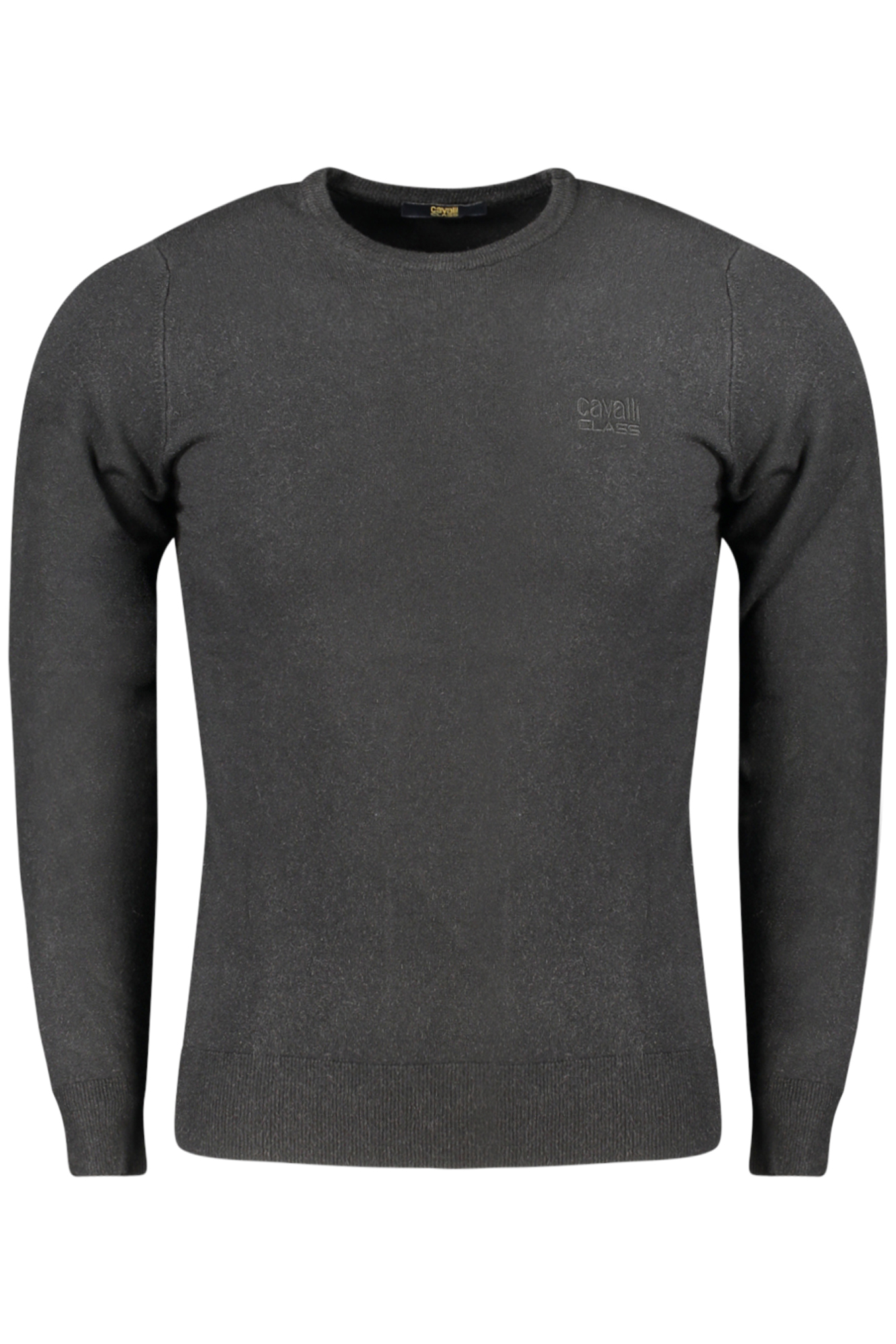 CAVALLI CLASS MEN BLACK SWEATER CAVALLI CLASS MEN BLACK SWEATER