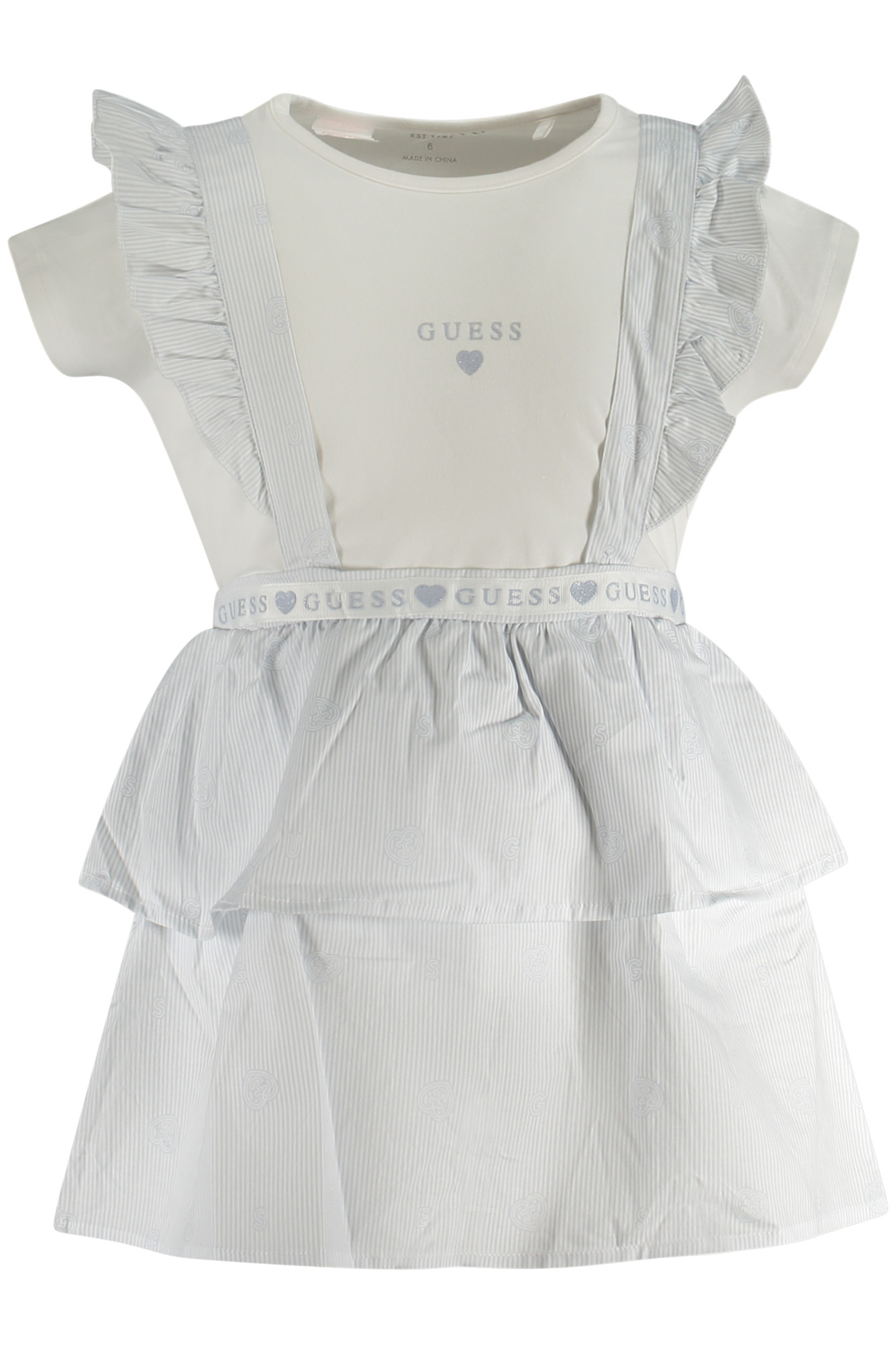 GUESS JEANS SHORT SLEEVE T-SHIRT GIRL WHITE GUESS JEANS SHORT SLEEVE T-SHIRT GIRL WHITE