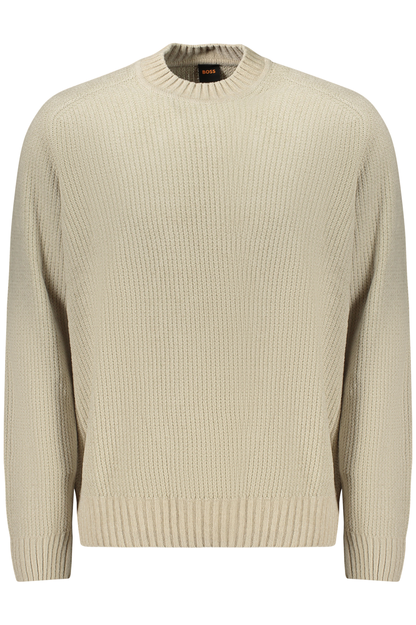 HUGO BOSS MEN SWEATER BEIGE HUGO BOSS MEN SWEATER BEIGE
