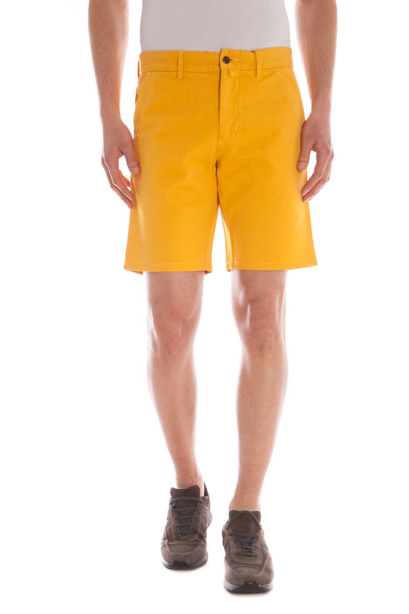 GANT YELLOW MEN BERMUDA TROUSERS GANT YELLOW MEN BERMUDA TROUSERS
