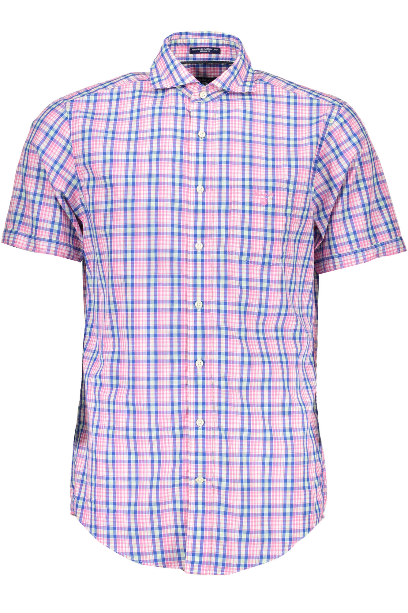 GANT MEN SHORT SLEEVE SHIRT PINK GANT MEN SHORT SLEEVE SHIRT PINK