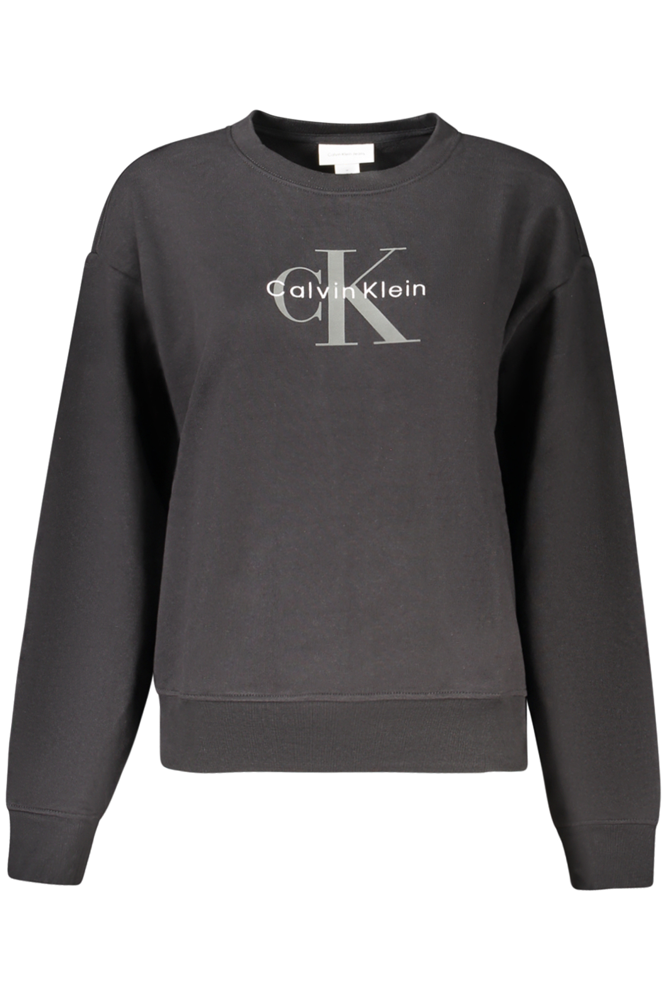 CALVIN KLEIN WOMEN BLACK ZIP-UP SWEATSHIRT CALVIN KLEIN WOMEN BLACK ZIP-UP SWEATSHIRT