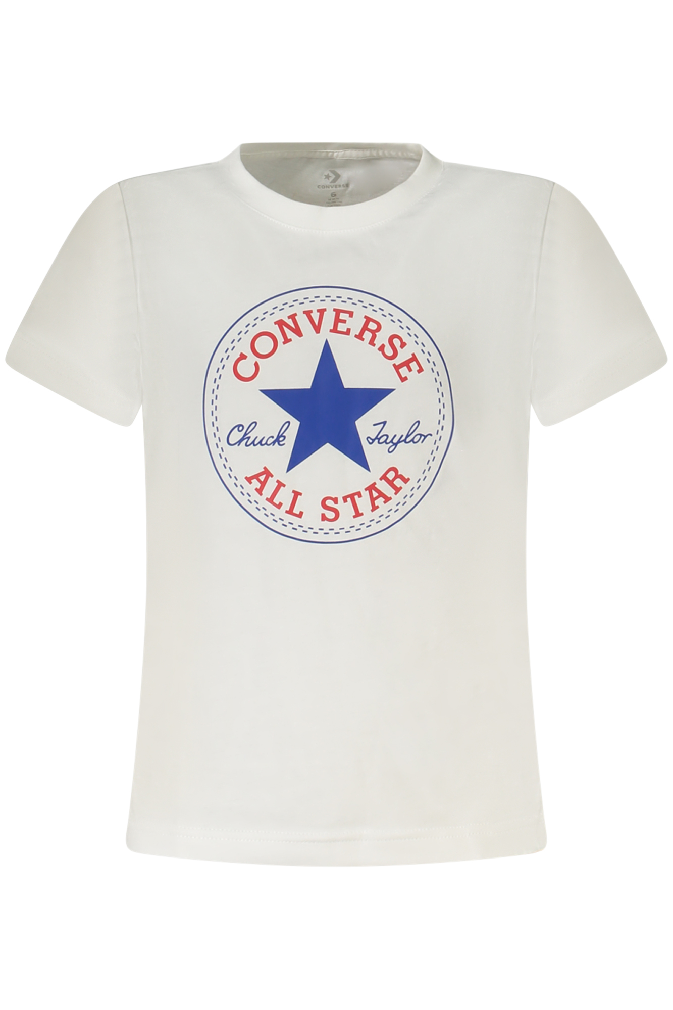 Converse Kids' Short-Sleeved T-Shirt, White Converse Kids' Short-Sleeved T-Shirt, White