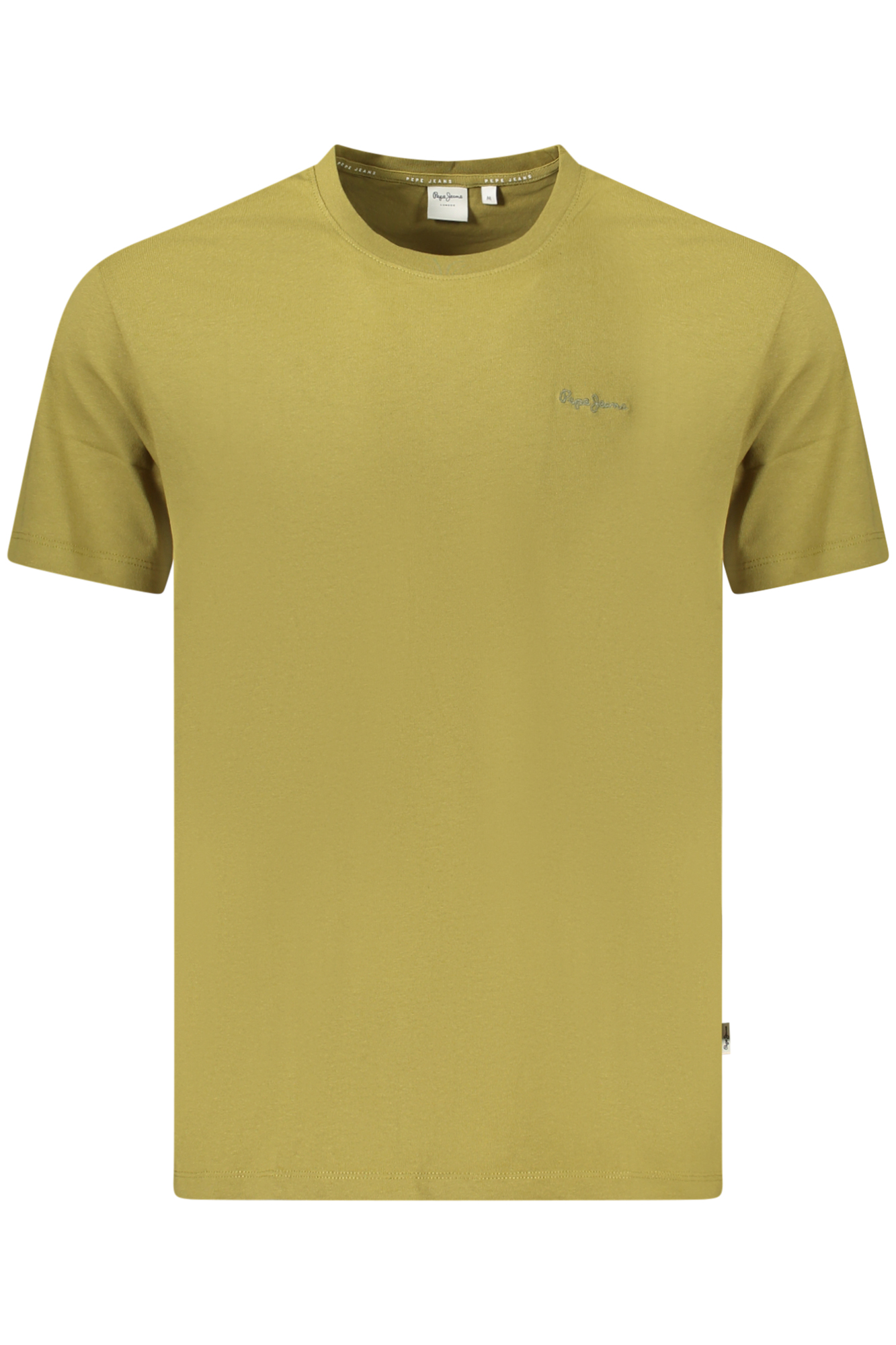 PEPE JEANS MEN SHORT-SLEEVED T-SHIRT GREEN PEPE JEANS MEN SHORT-SLEEVED T-SHIRT GREEN