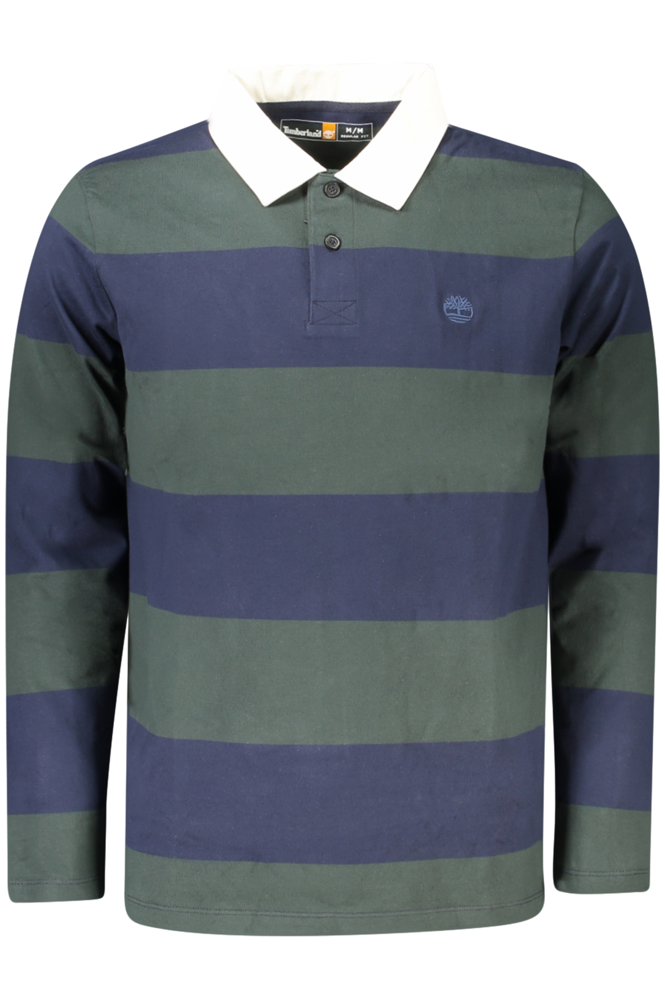 TIMBERLAND MEN LONG-SLEEVE POLO SHIRT, GREEN
