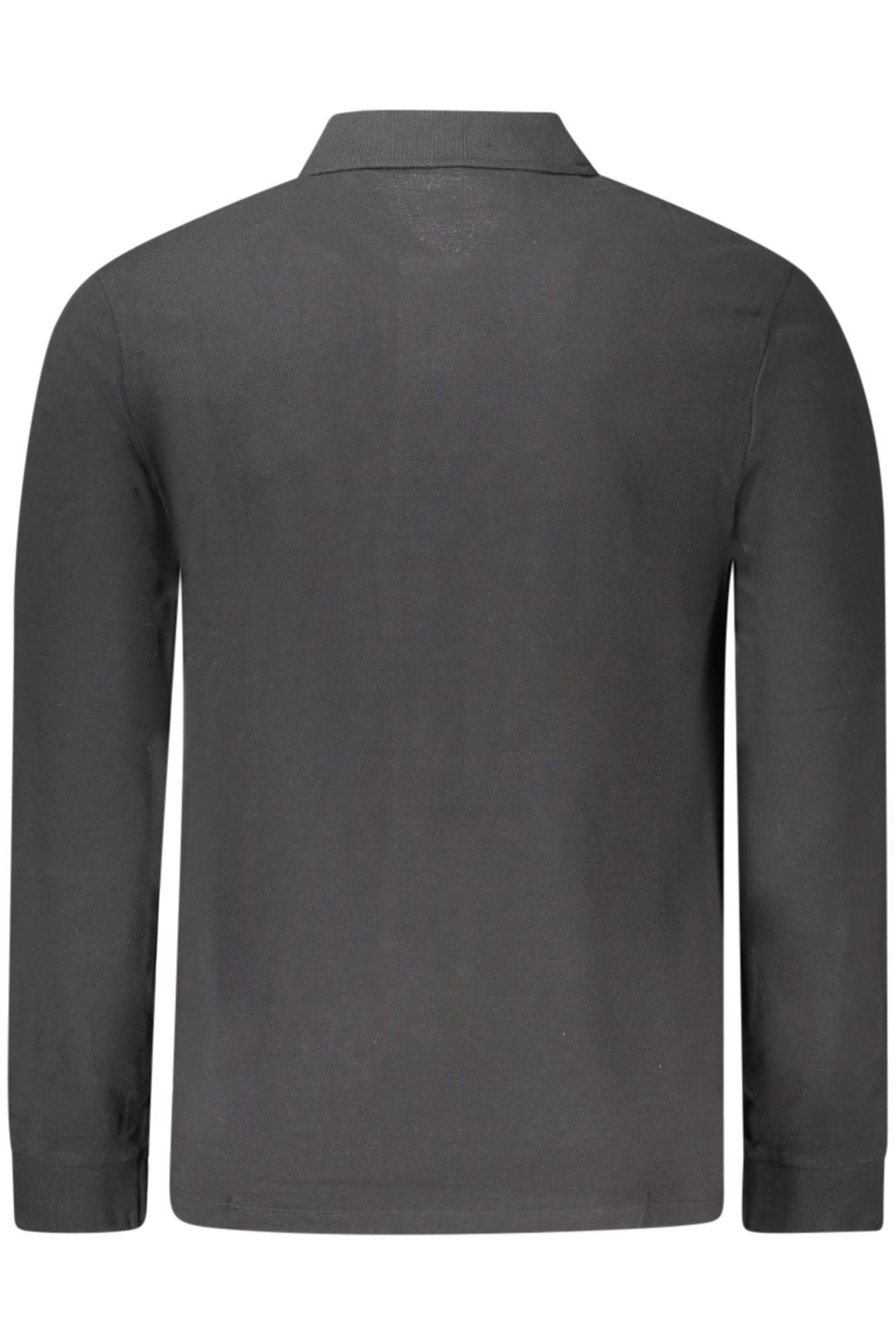 TIMBERLAND MEN LONG-SLEEVE POLO SHIRT BLACK