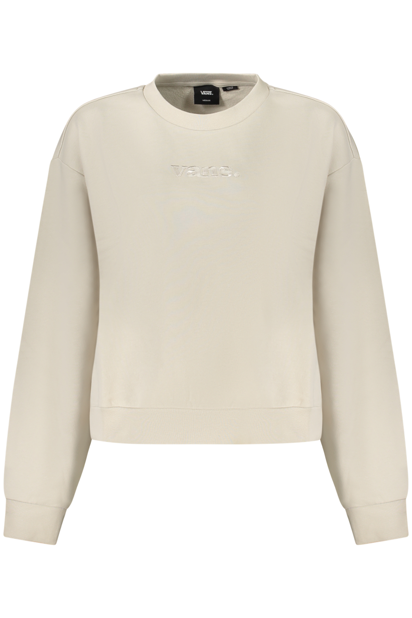 VANS WOMEN ZIP-UP SWEATSHIRT IN BEIGE VANS WOMEN ZIP-UP SWEATSHIRT IN BEIGE