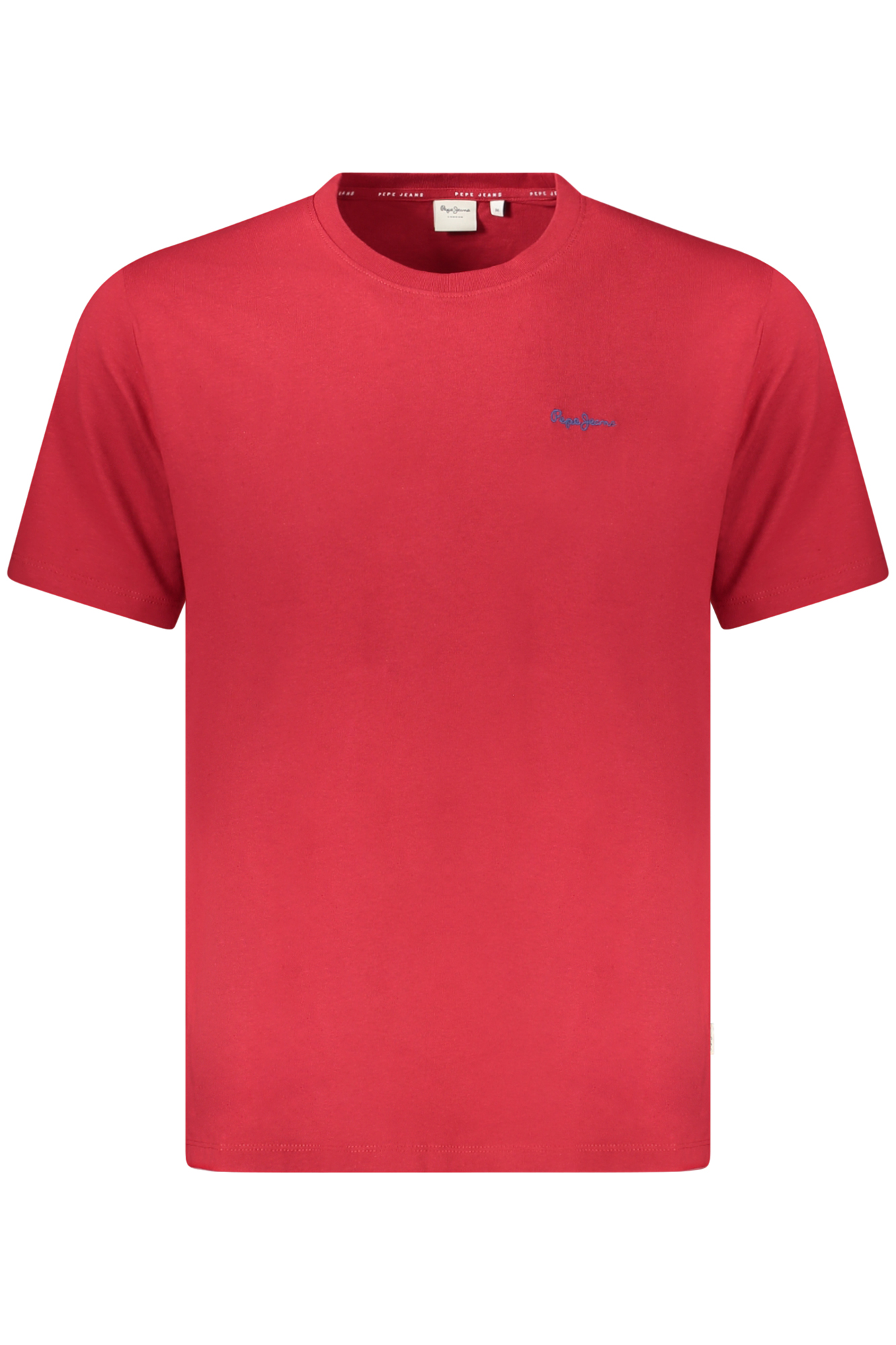 PEPE JEANS MEN SHORT-SLEEVED T-SHIRT, RED PEPE JEANS MEN SHORT-SLEEVED T-SHIRT, RED