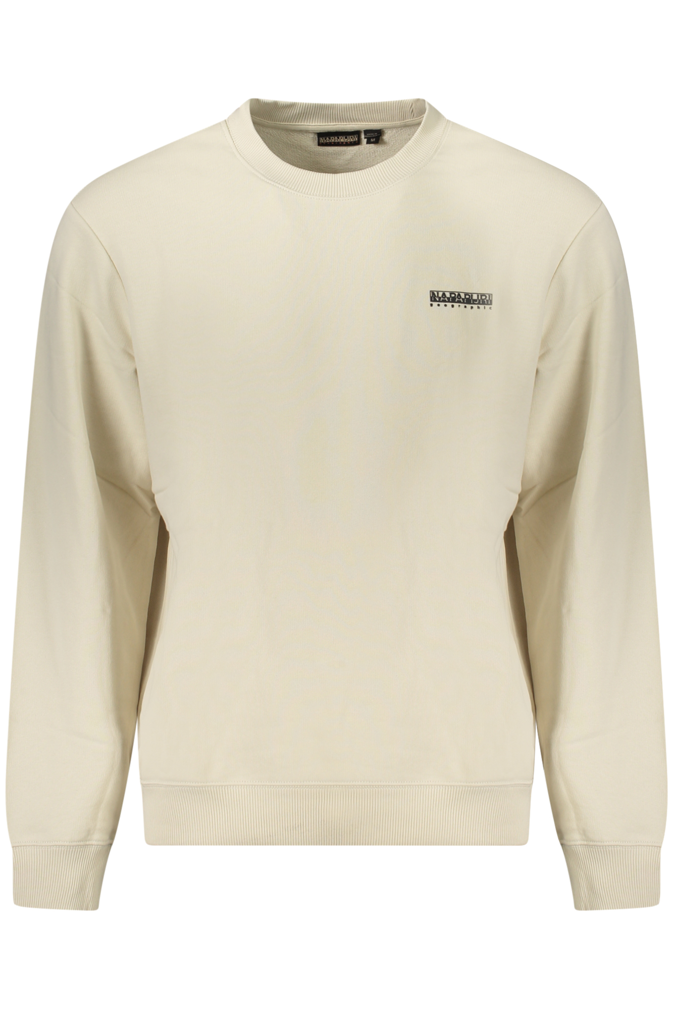NAPAPIJRI MEN ZIP-UP SWEATSHIRT, BEIGE NAPAPIJRI MEN ZIP-UP SWEATSHIRT, BEIGE