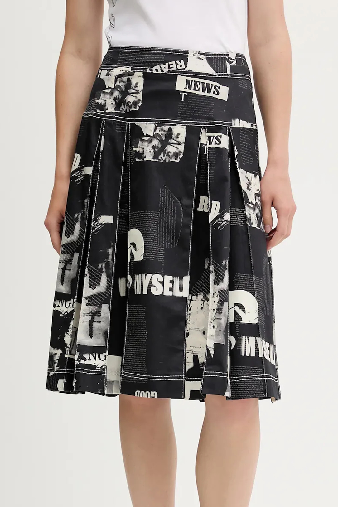 DESIGUAL WOMEN BLACK LONGUETTE SKIRT DESIGUAL WOMEN BLACK LONGUETTE SKIRT