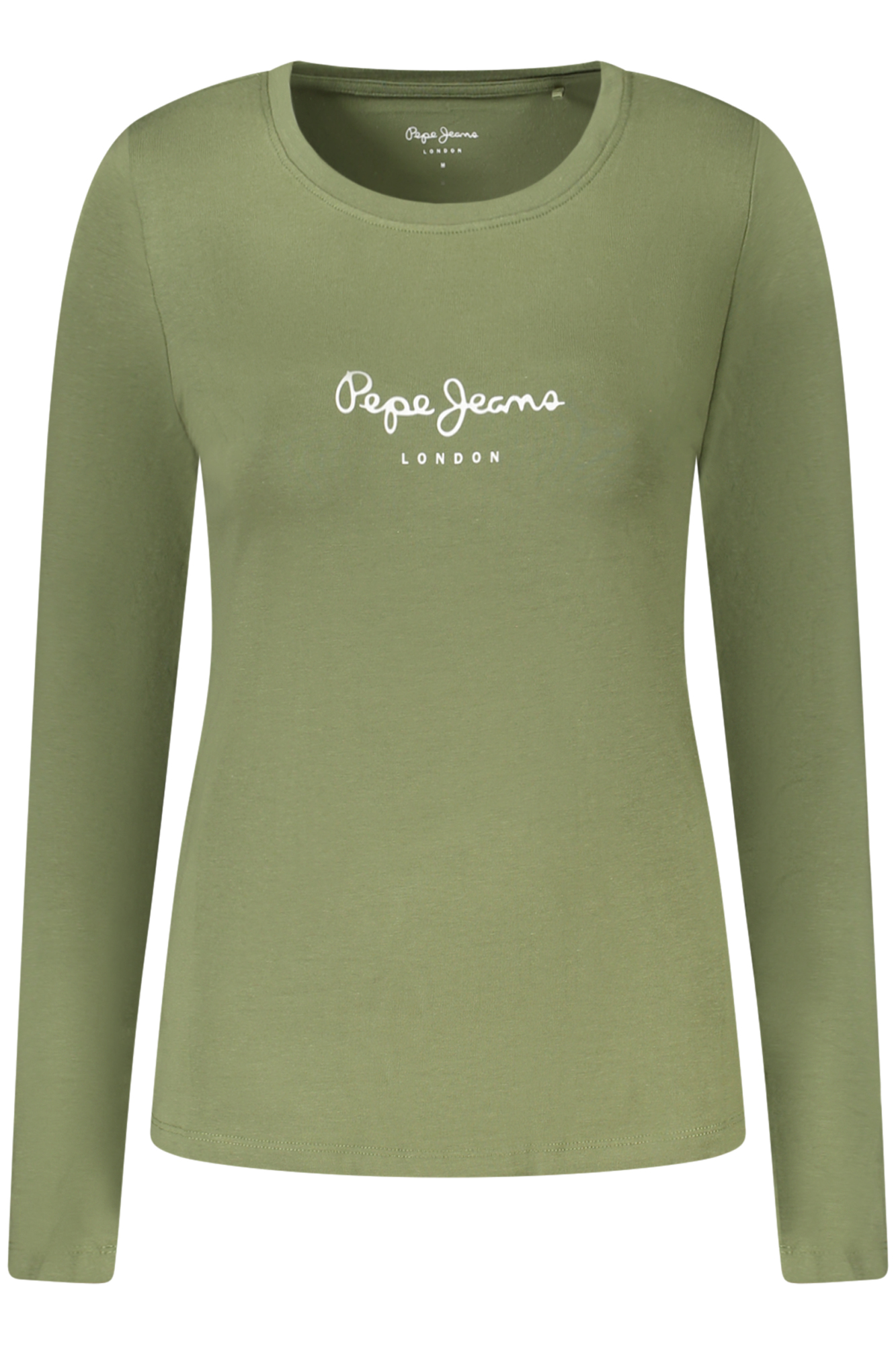 PEPE JEANS WOMEN LONG-SLEEVED T-SHIRT, GREEN PEPE JEANS WOMEN LONG-SLEEVED T-SHIRT, GREEN