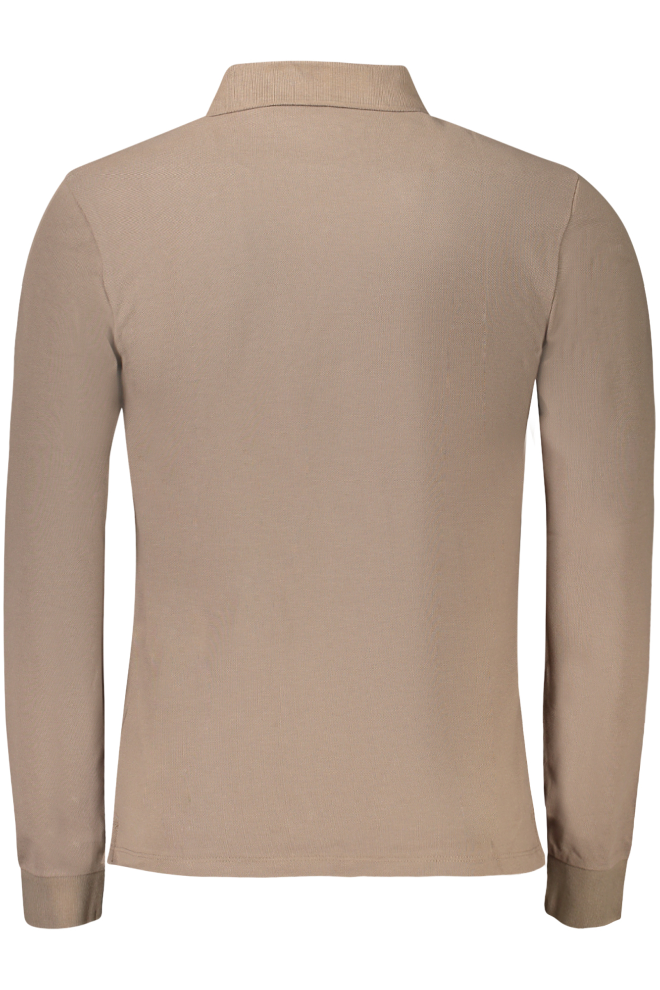 TIMBERLAND MEN LONG-SLEEVE POLO SHIRT, BROWN