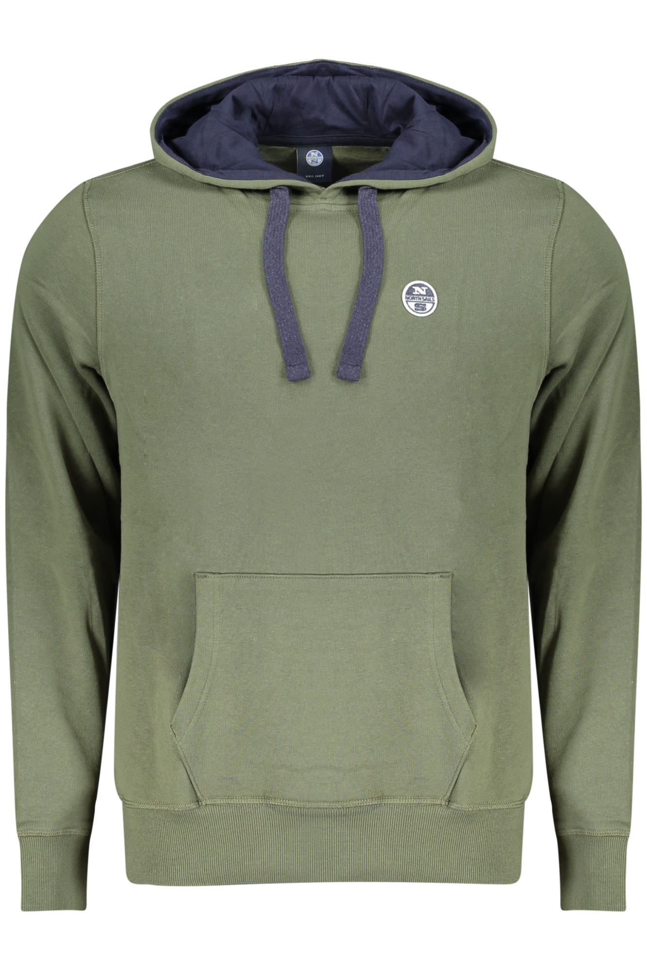 NORTH SAILS MEN ZIP-UP SWEATSHIRT, GREEN NORTH SAILS MEN ZIP-UP SWEATSHIRT, GREEN