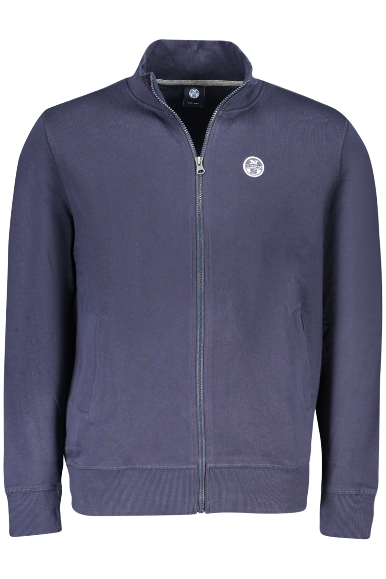 NORTH SAILS MEN BLUE ZIP-UP SWEATSHIRT